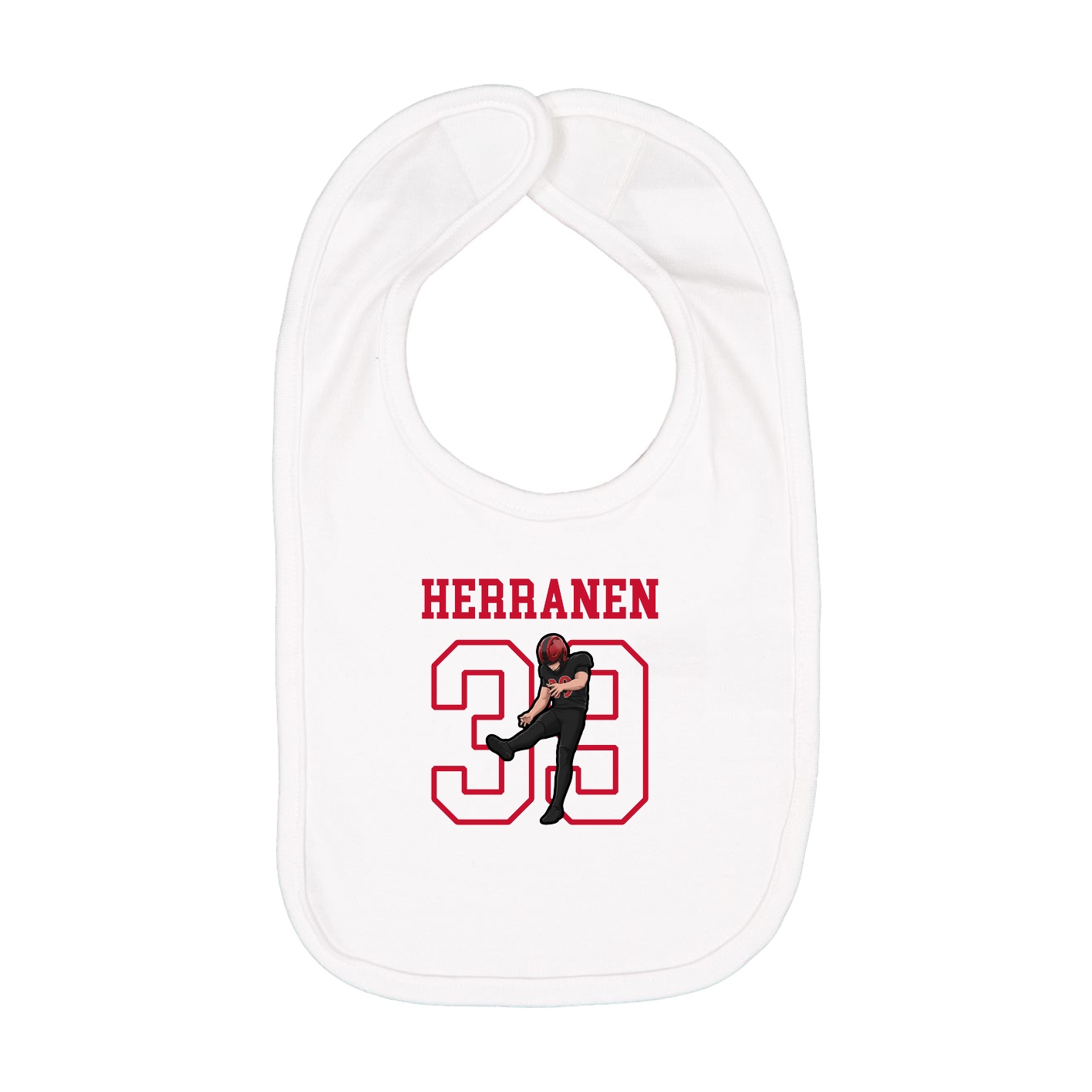 Infant Bib — Shirsey in White