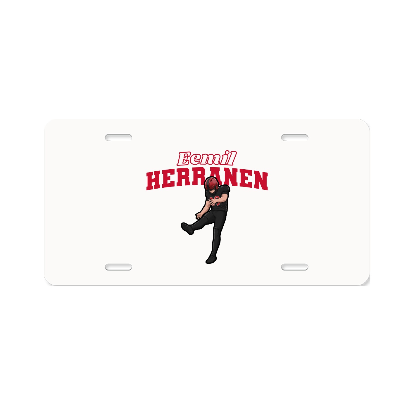License Plate — Name Arch in Classic