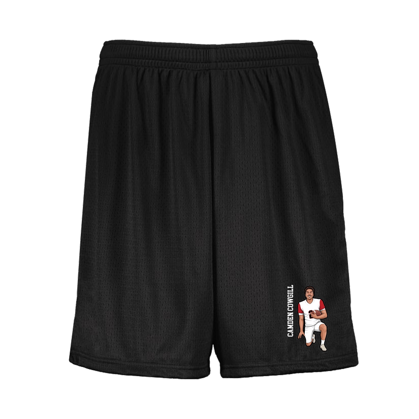Shorts — Name Vertical in Black