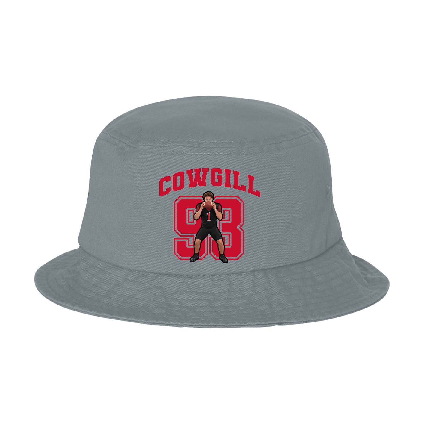 Bucket Cap — Number in Grey