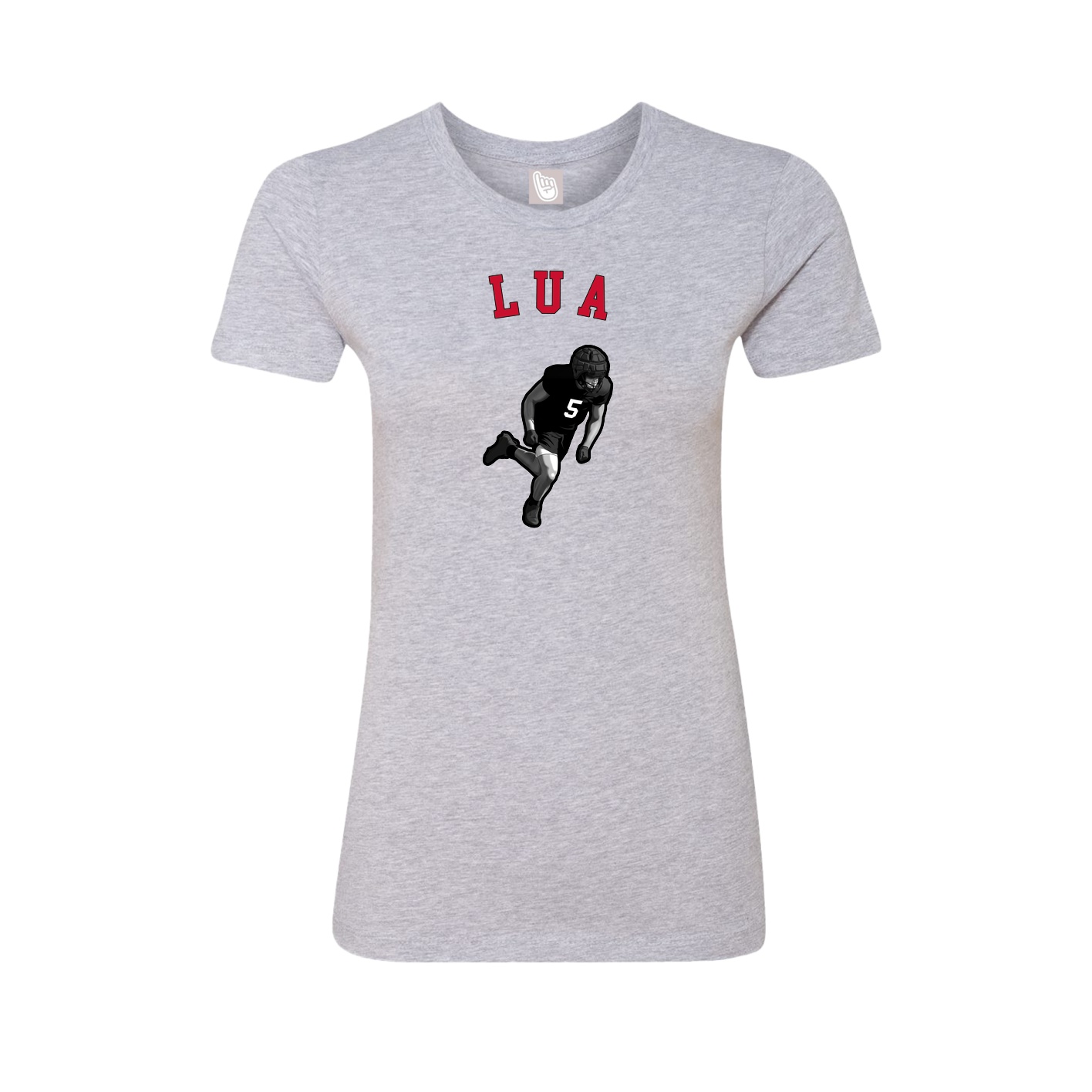 Fitted Women's Tee — Shirsey Arch in Grey