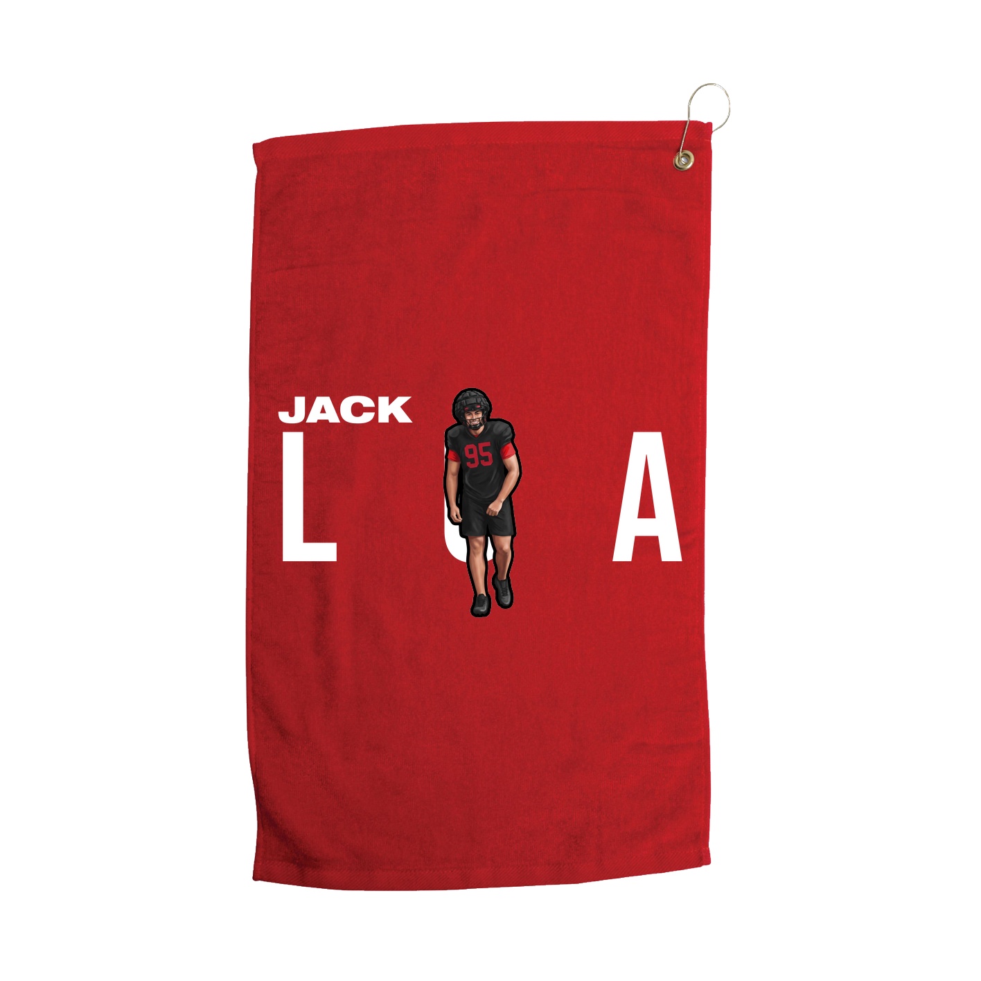 Golf Towel — Player Name in Red