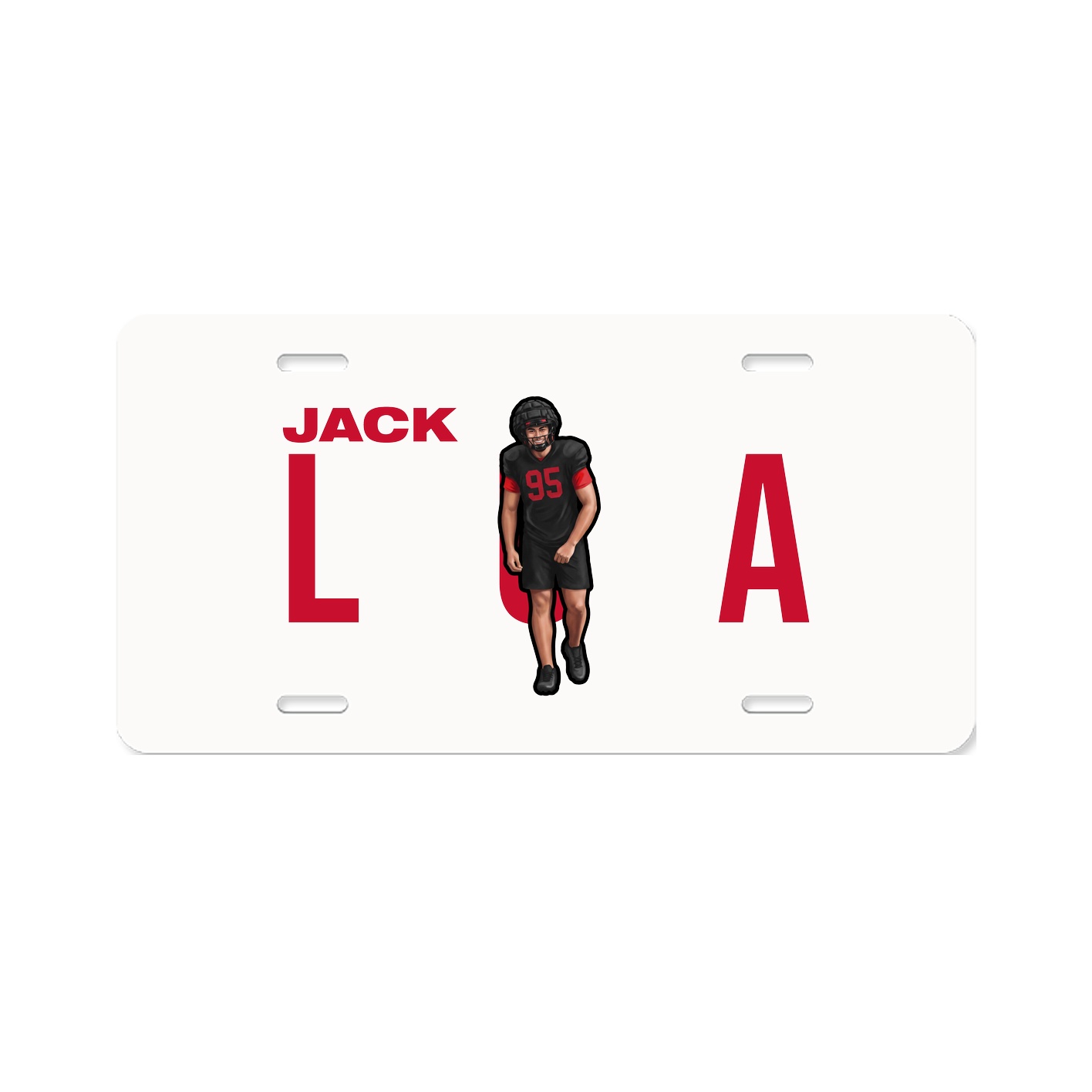 License Plate — Player Name in Classic
