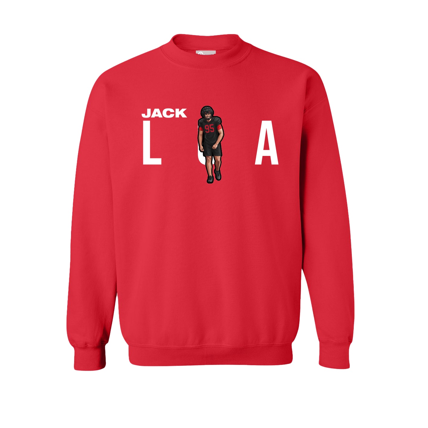 Fleece Crew — Player Name in Red