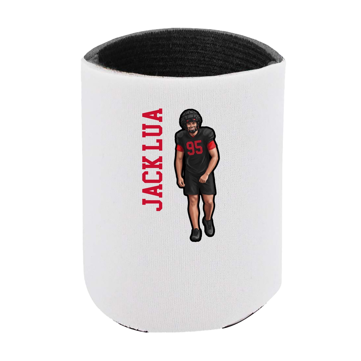 Can Holder — Name Vertical in White