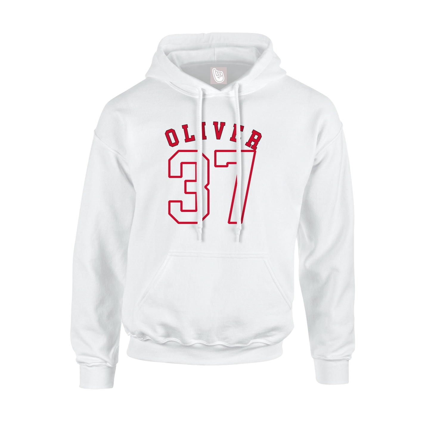 Youth Hoodie — Shirsey Arch in White