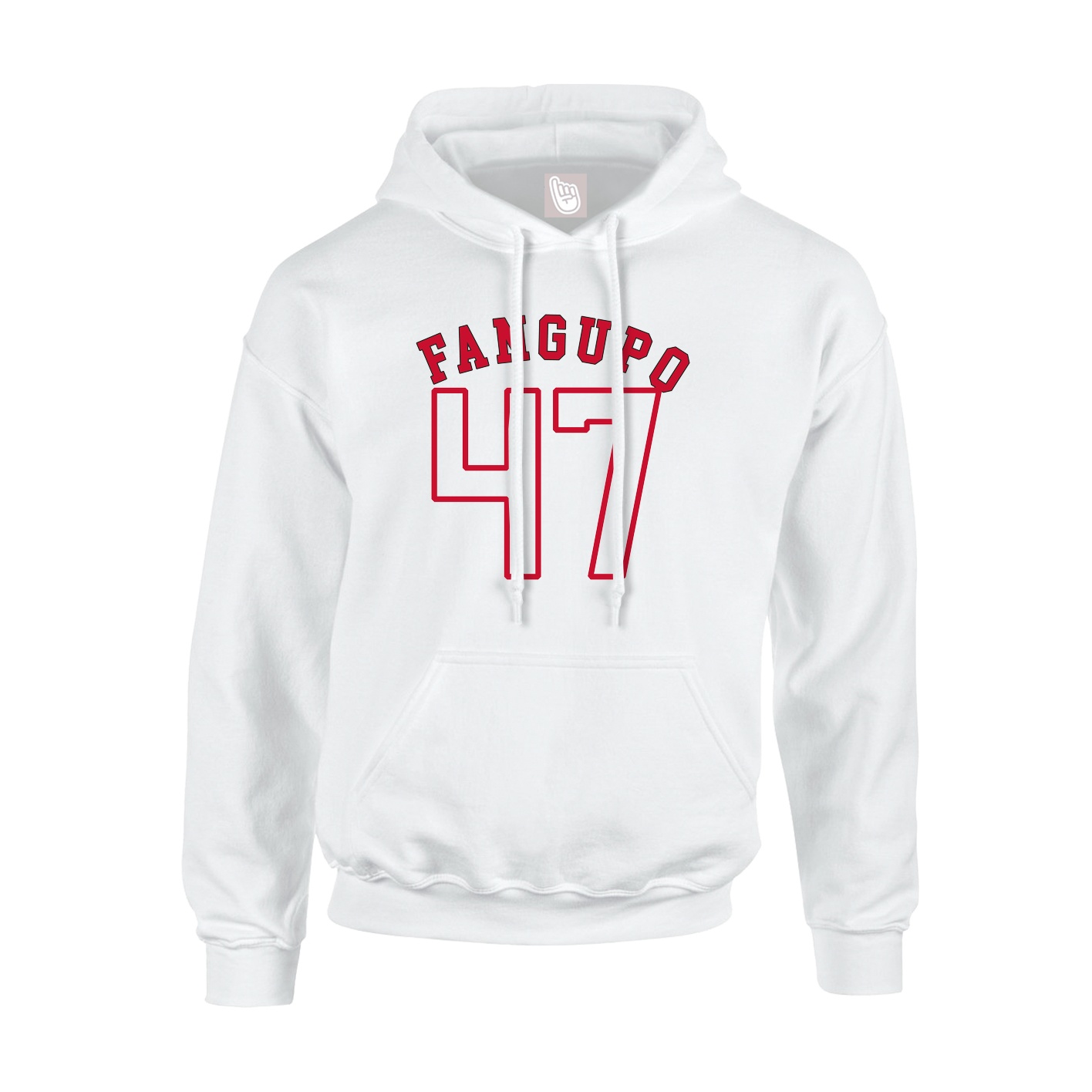 Youth Hoodie — Shirsey Arch in White