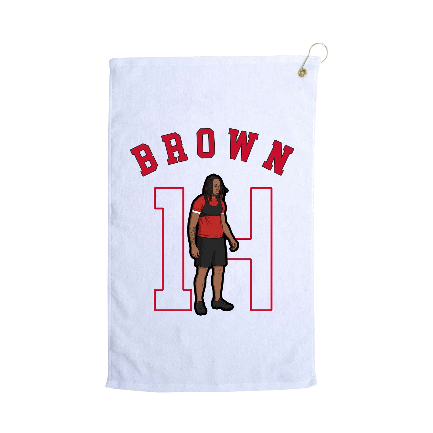 Golf Towel — Shirsey Arch in White