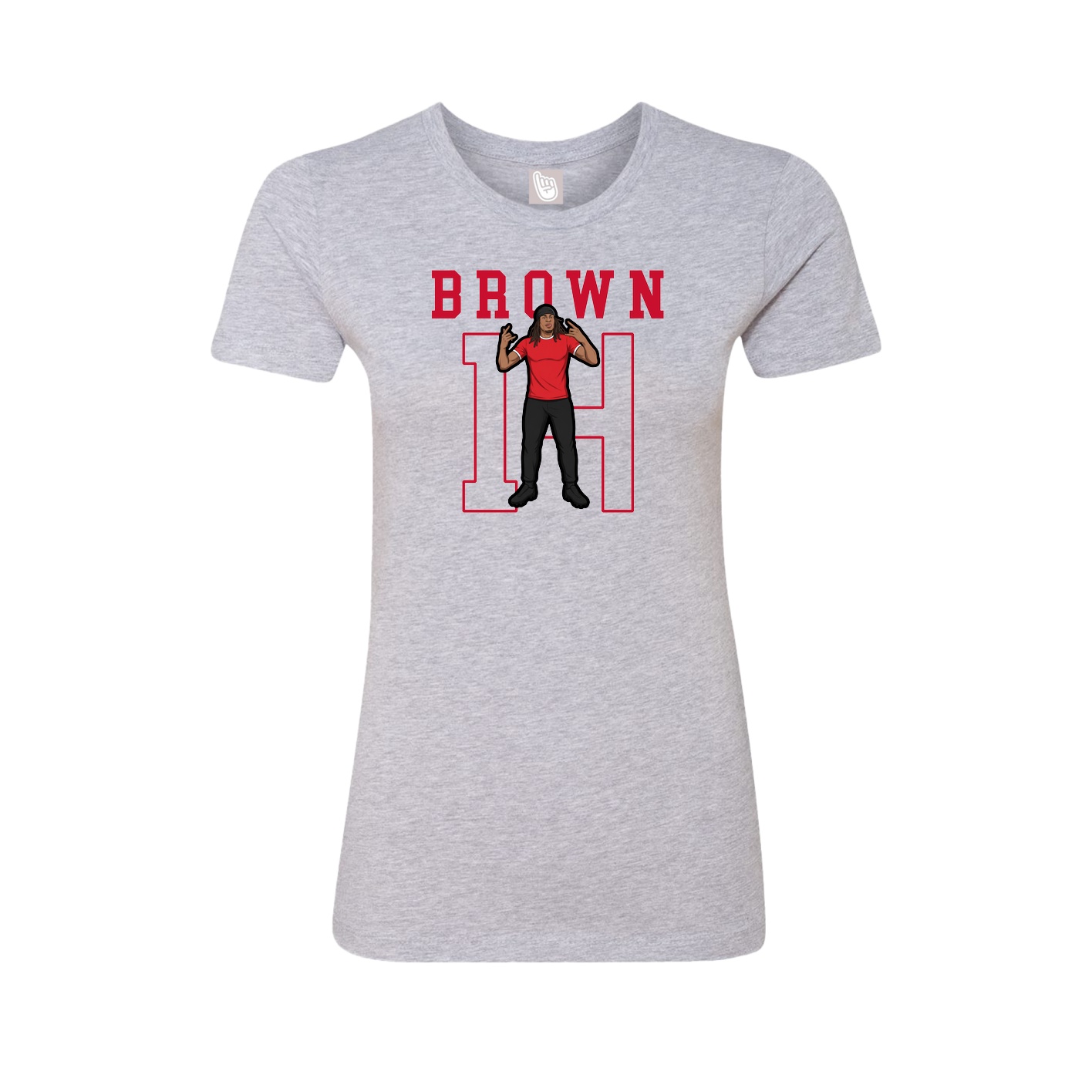 Fitted Women's Tee — Shirsey in Grey