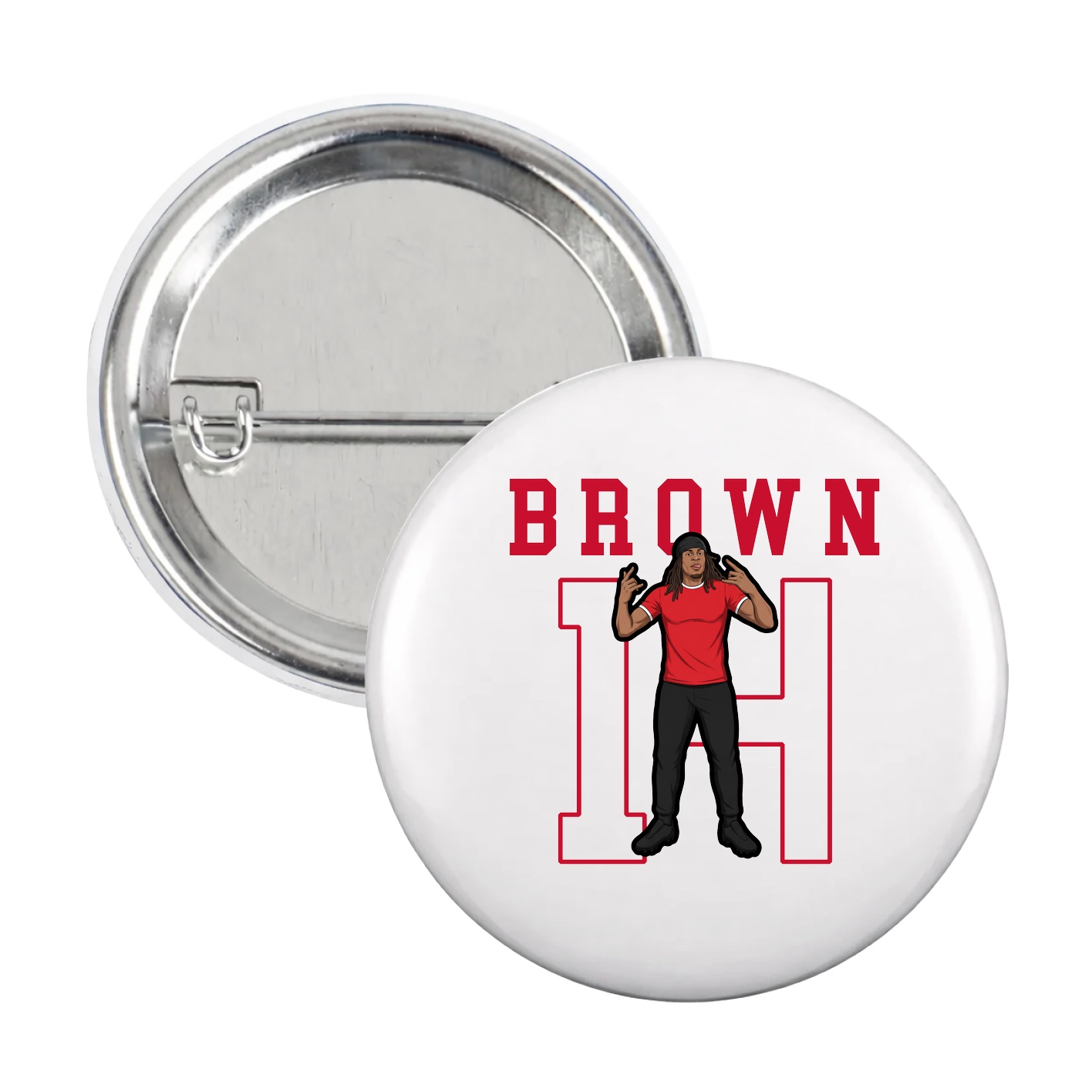 Game Day Button — Shirsey in White