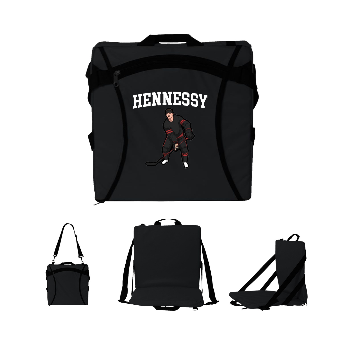 Folding Stadium Seat — Shirsey in Black