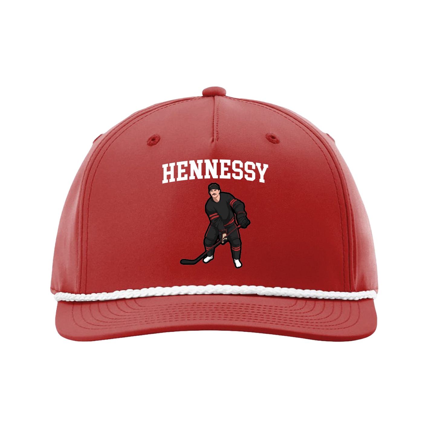 Five-Panel Classic Rope Cap — Shirsey in Red