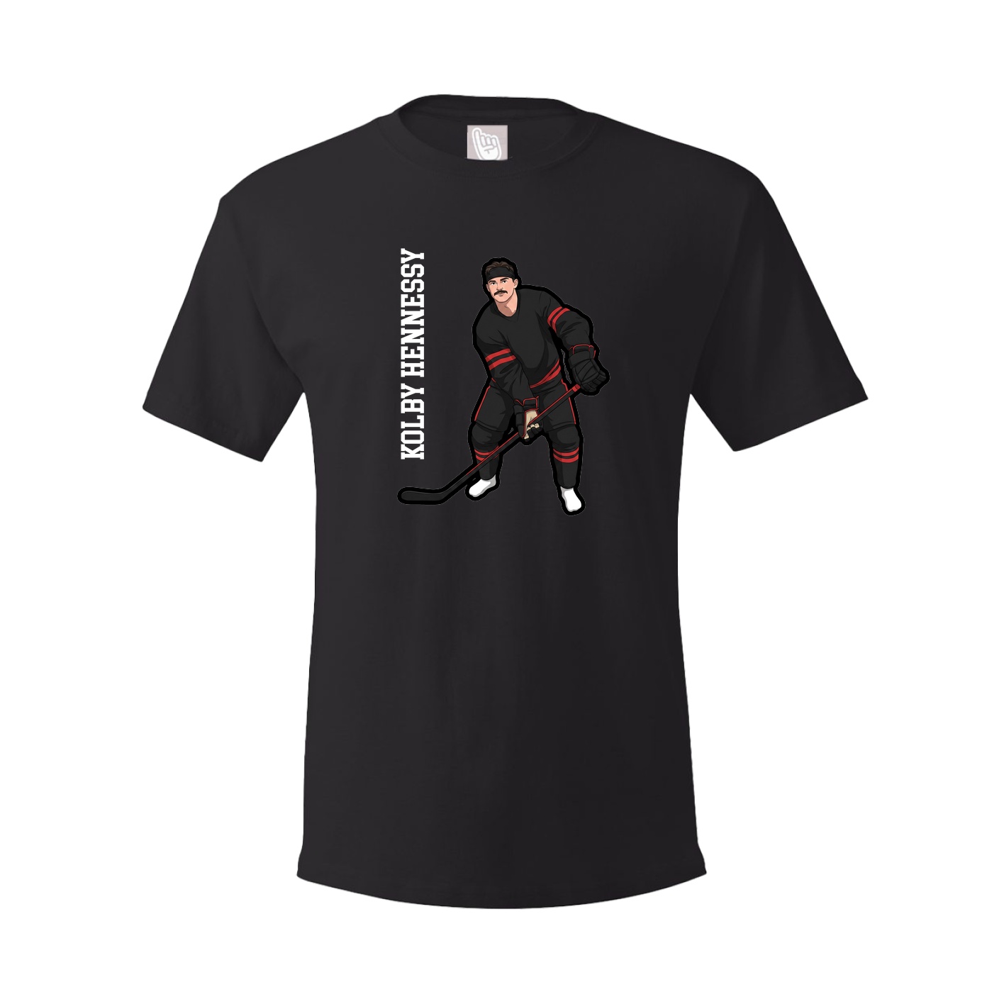 Tee — Name Vertical in Black