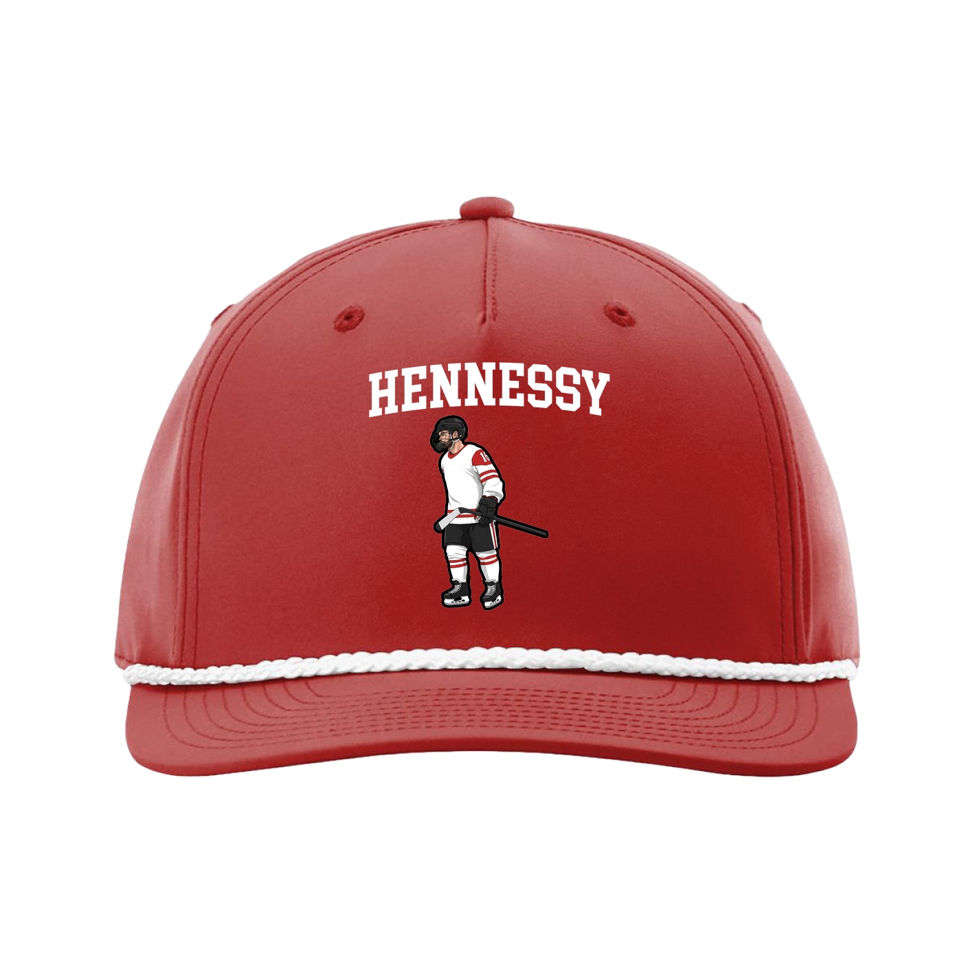 Five-Panel Classic Rope Cap — Shirsey in Red