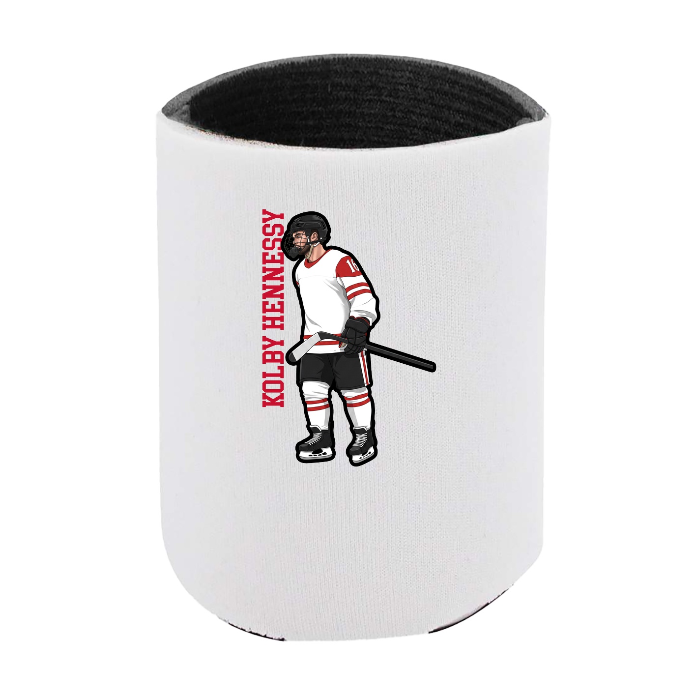 Can Holder — Name Vertical in White