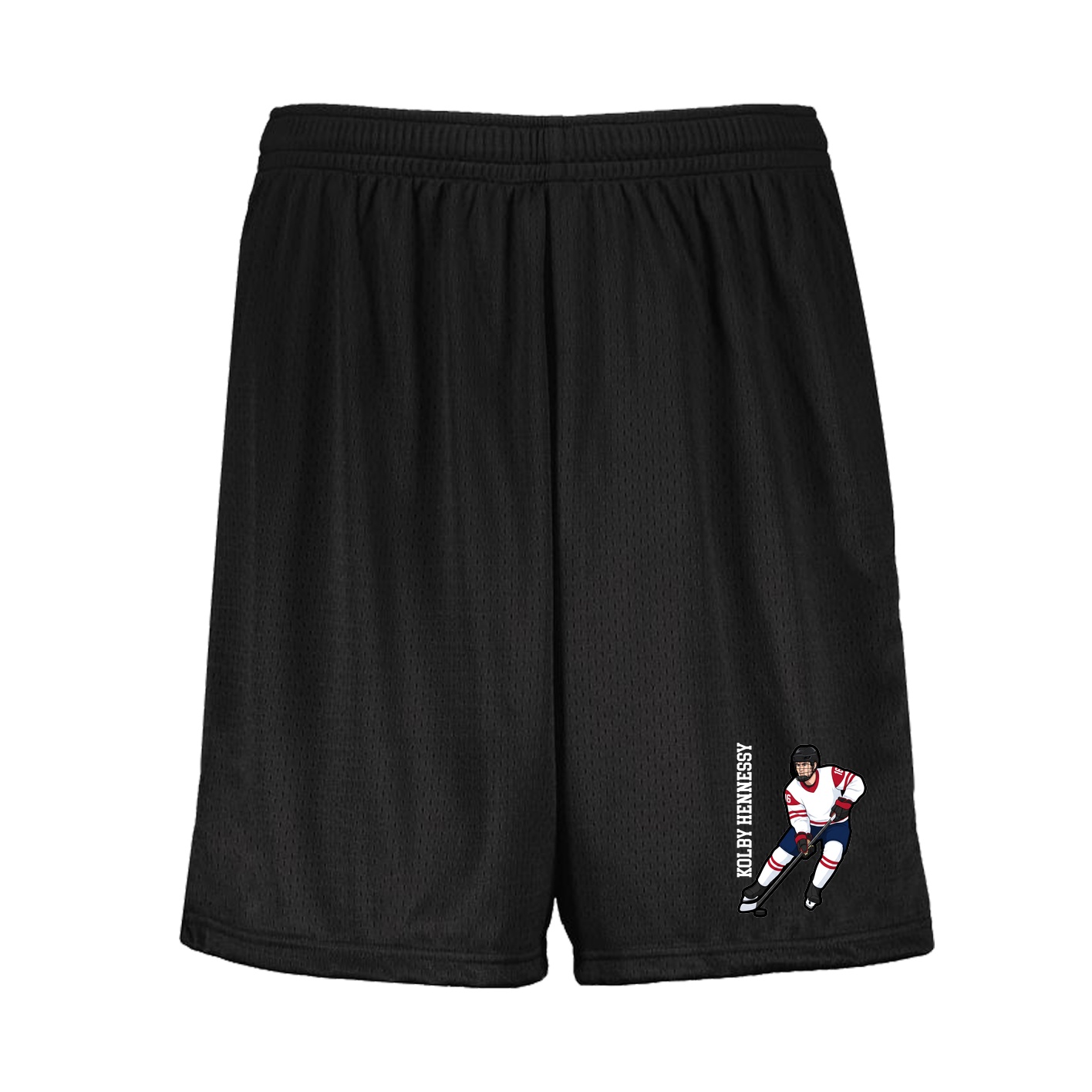 Shorts — Name Vertical in Black
