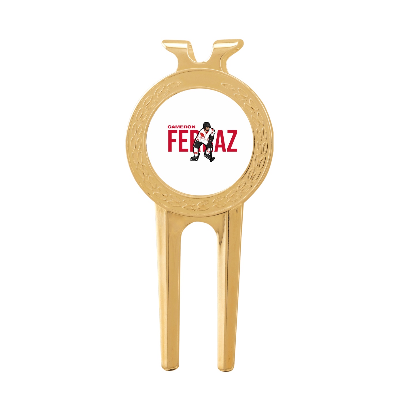 Divot Tool with Ball Marker — Player Name in Classic