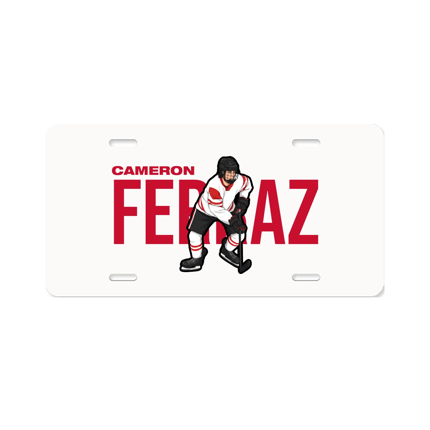 License Plate — Player Name in Classic