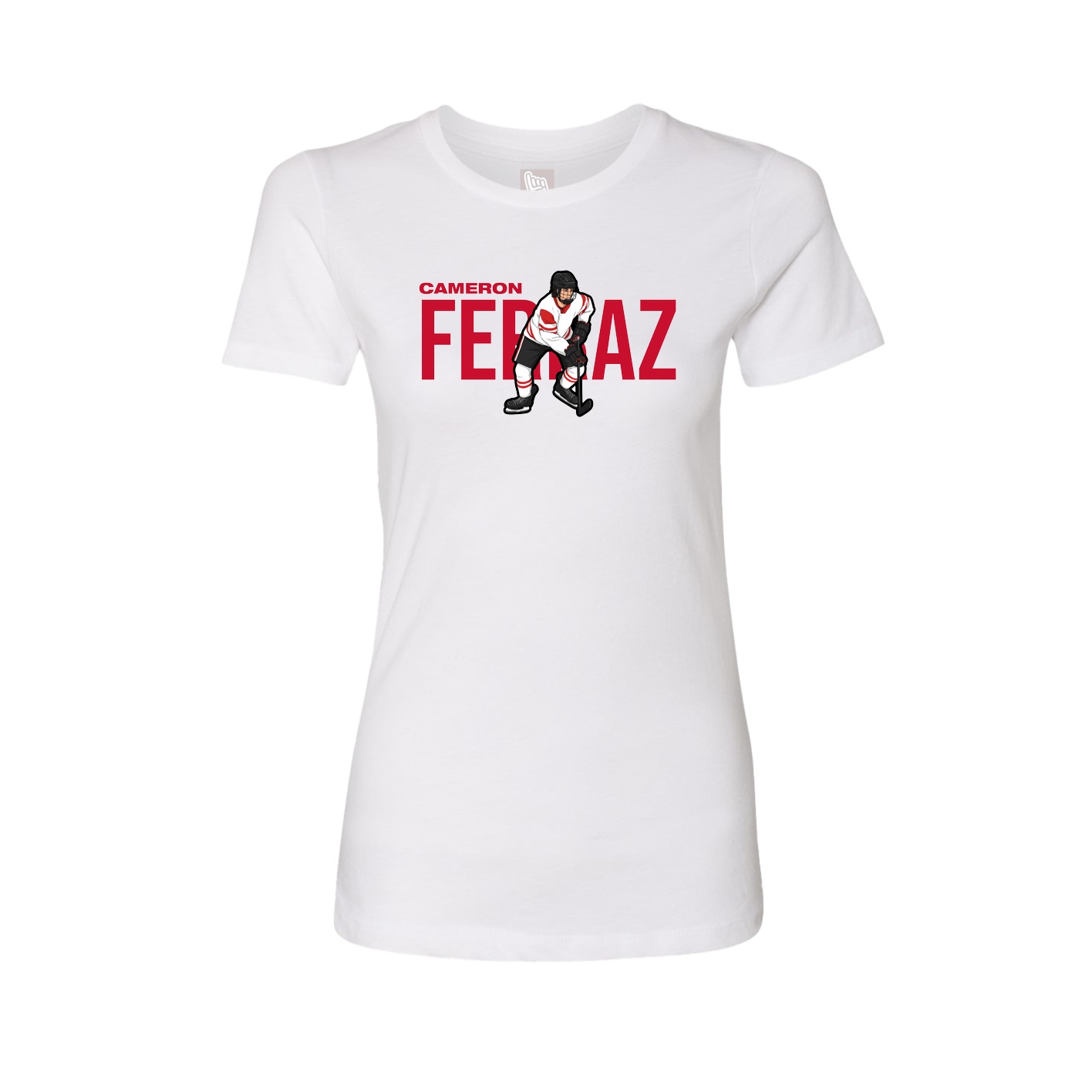 Womens Tee — Player Name in White