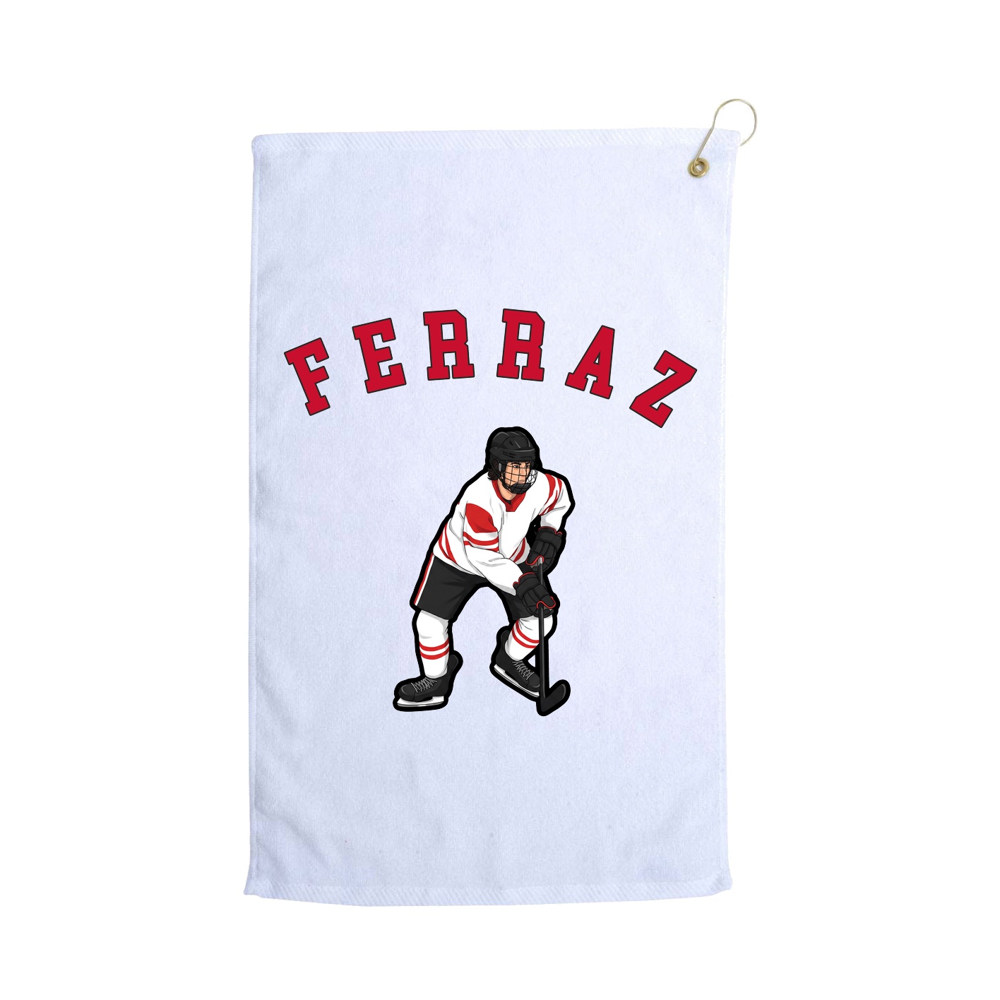Golf Towel — Shirsey Arch in White