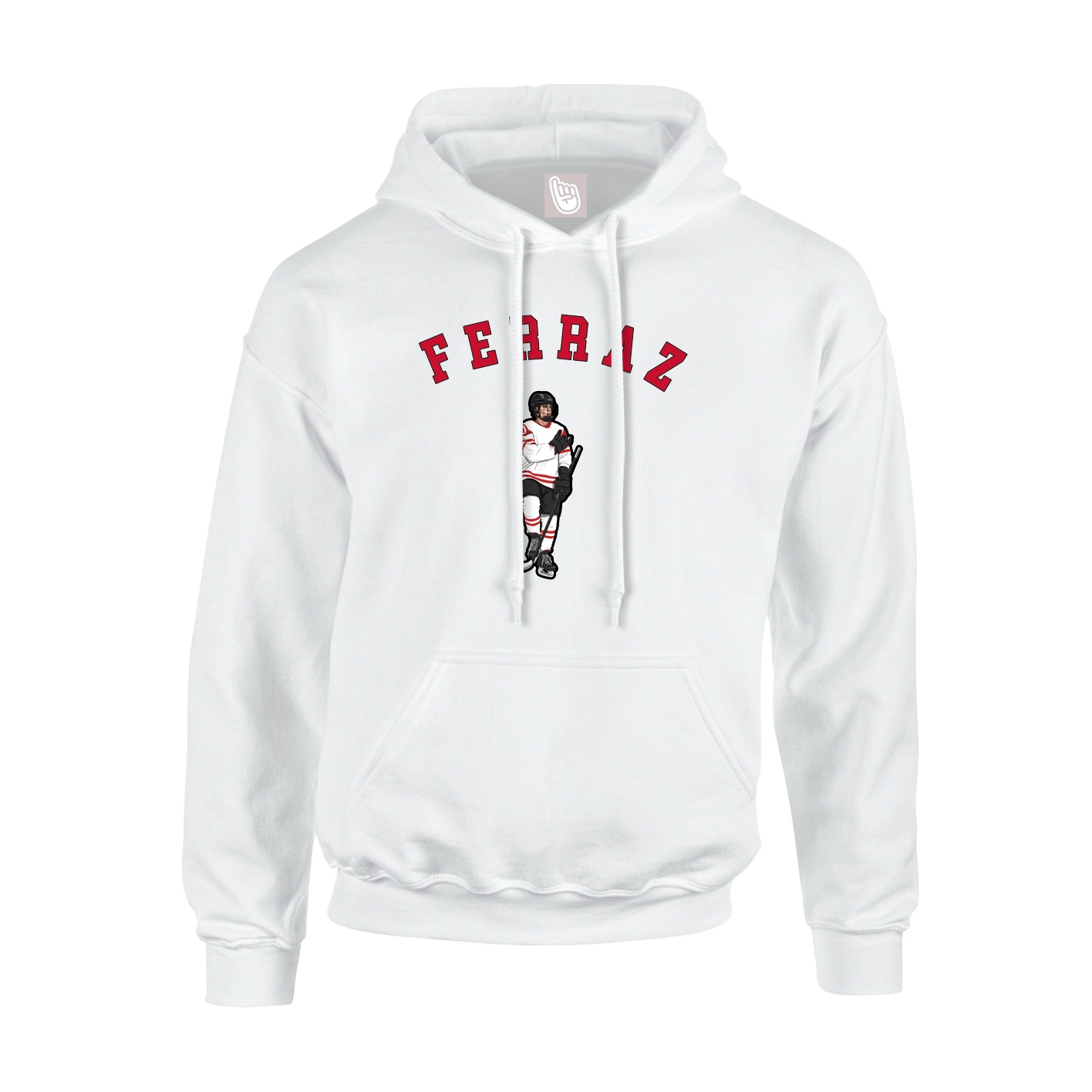 Hoodie — Shirsey Arch in White