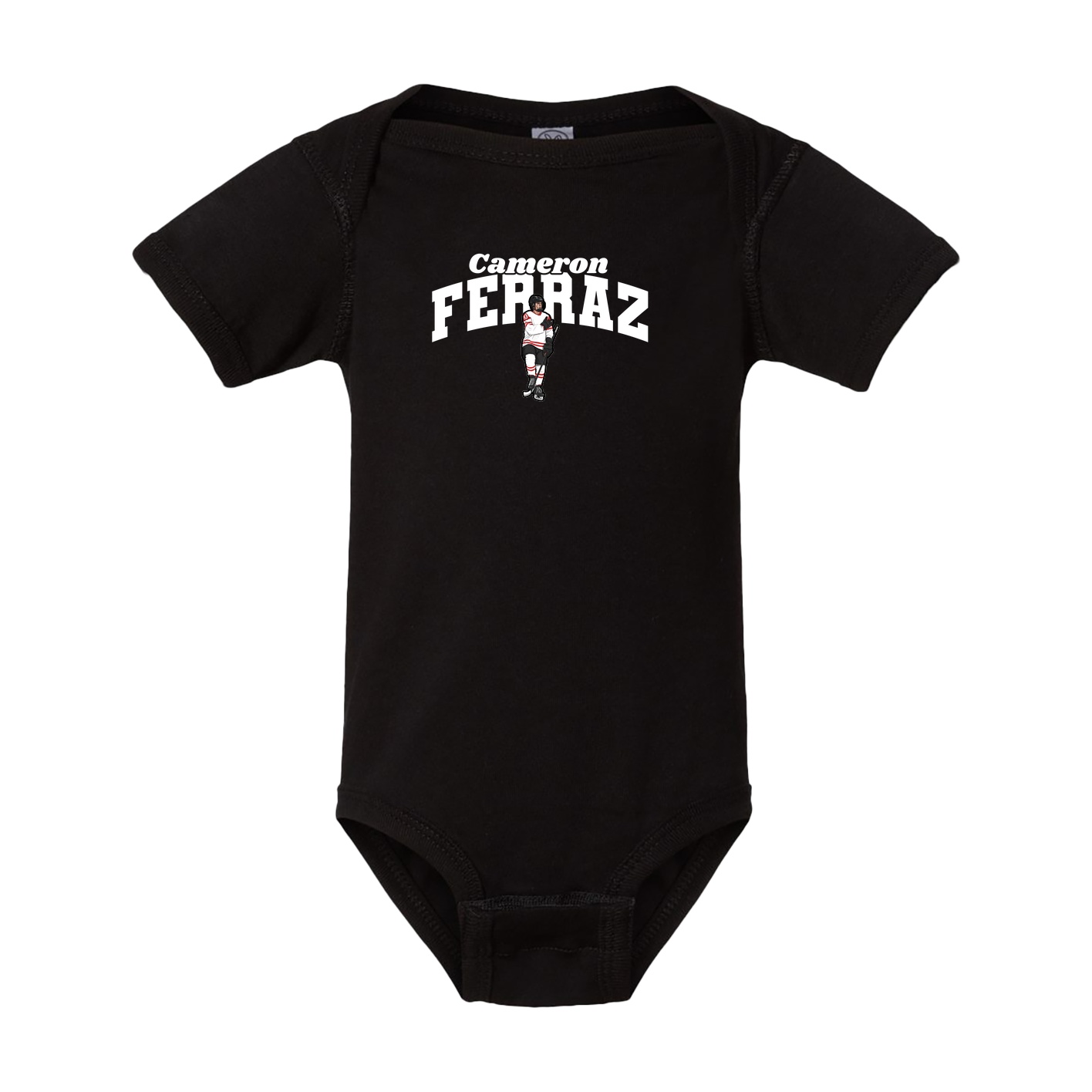 Baby Onesie — Signature Arch in Black