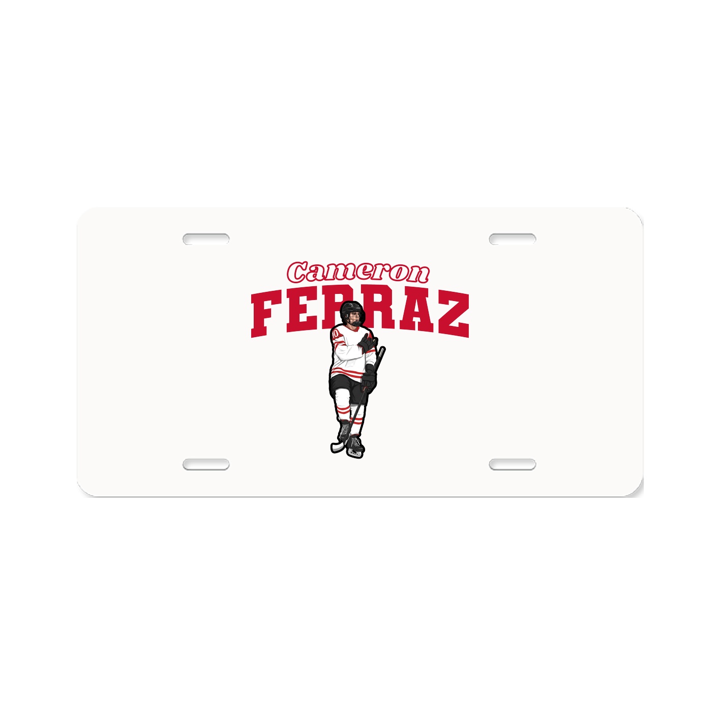 License Plate — Name Arch in Classic
