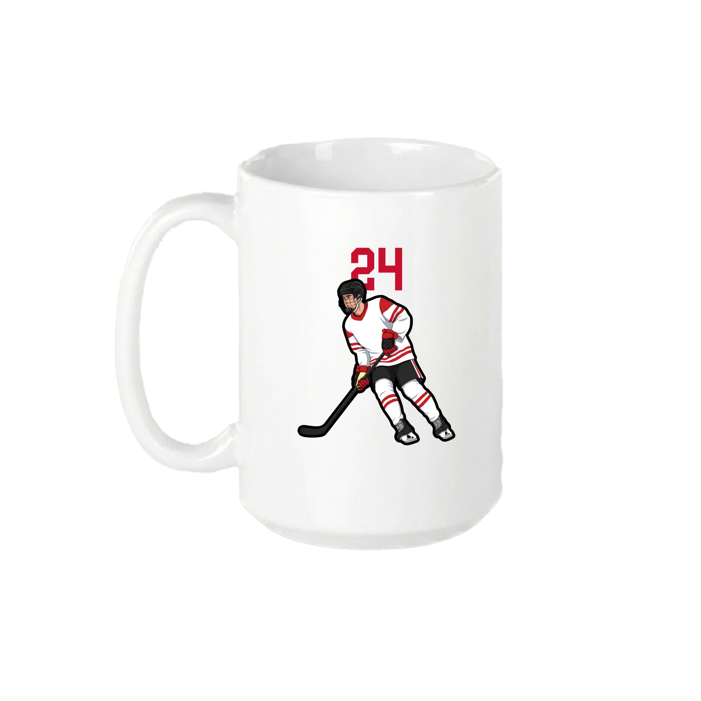 15oz Coffee Mug — Number Top in White
