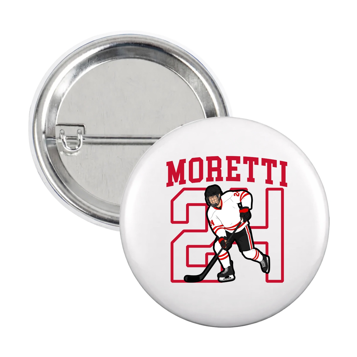 Game Day Button — Shirsey in White