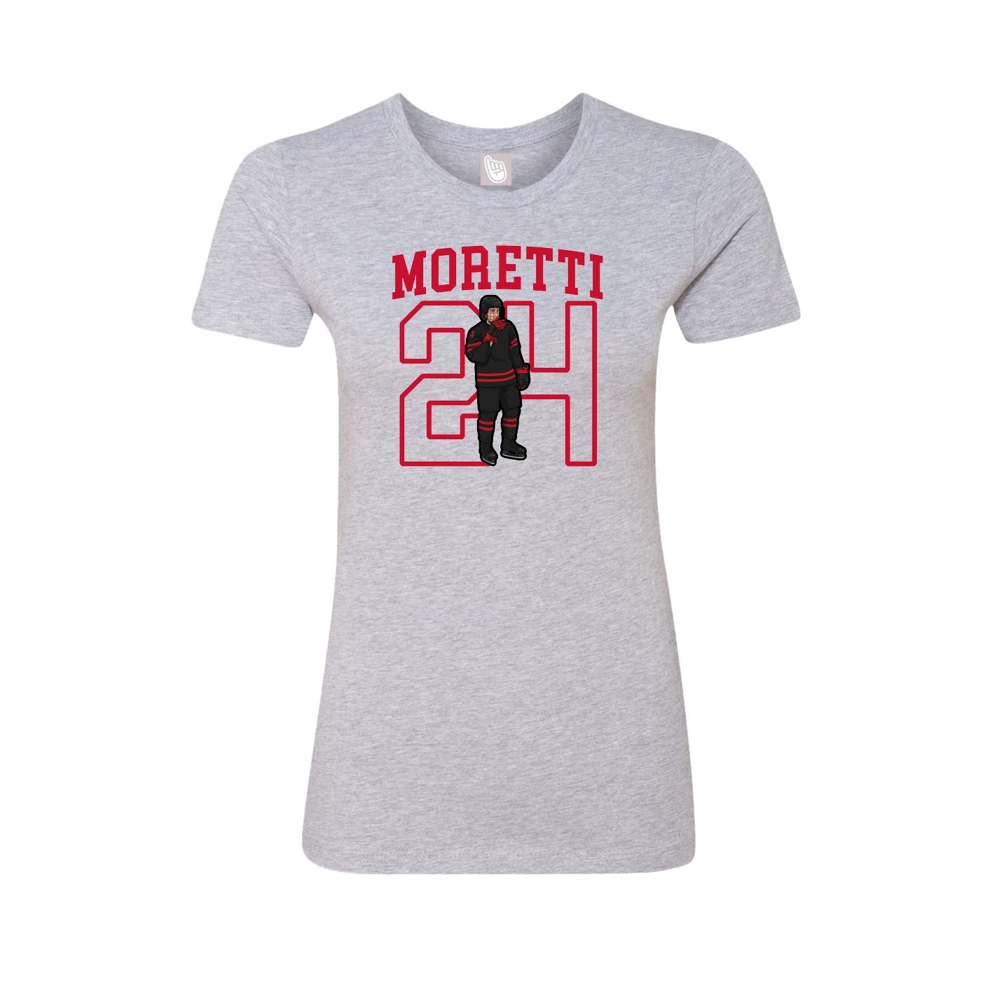 Fitted Women's Tee — Shirsey in Grey