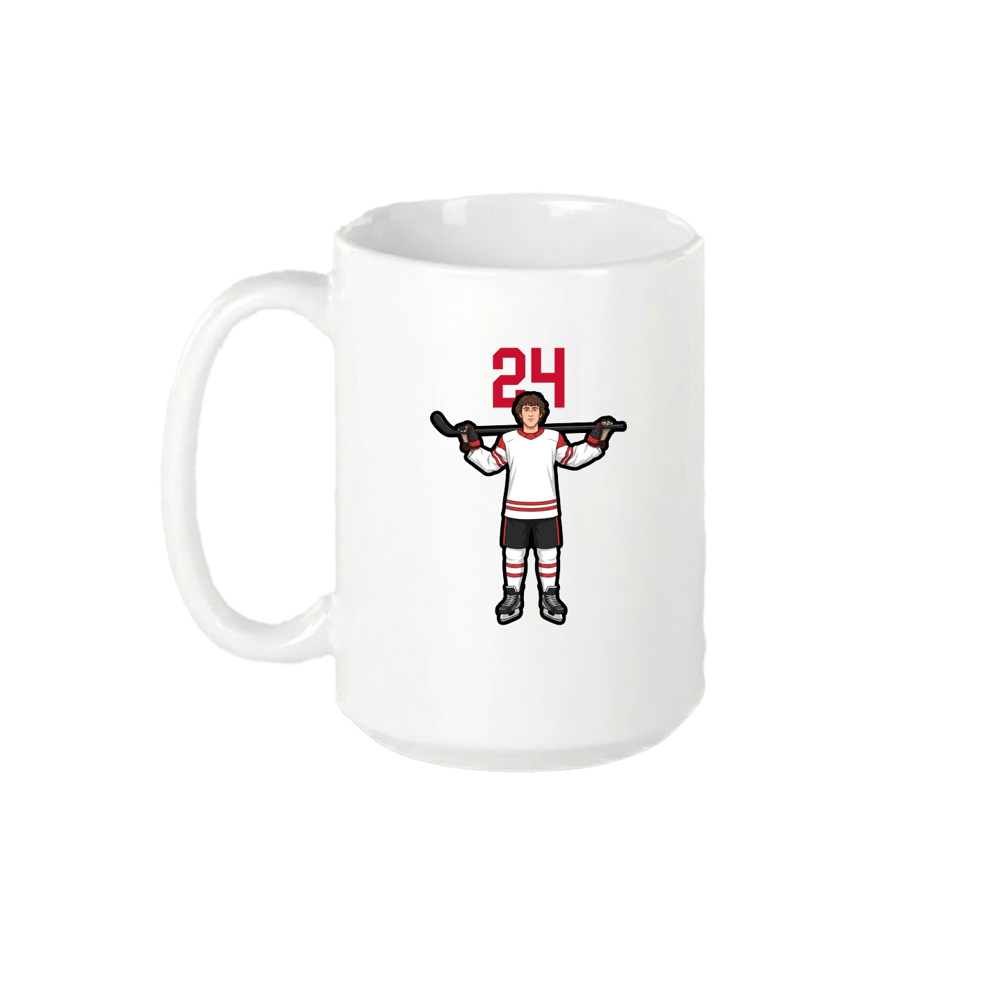 15oz Coffee Mug — Number Top in White