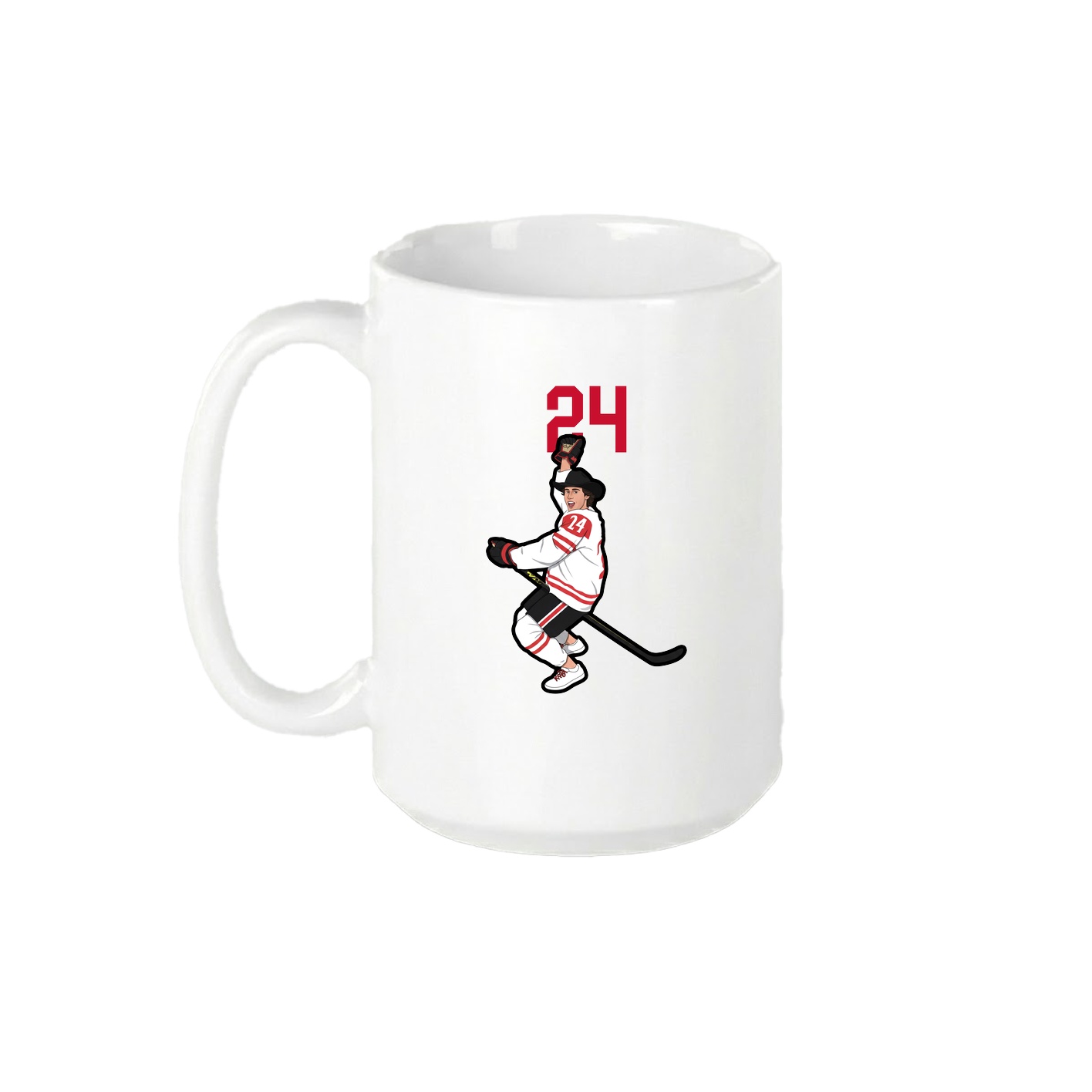 15oz Coffee Mug — Number Top in White