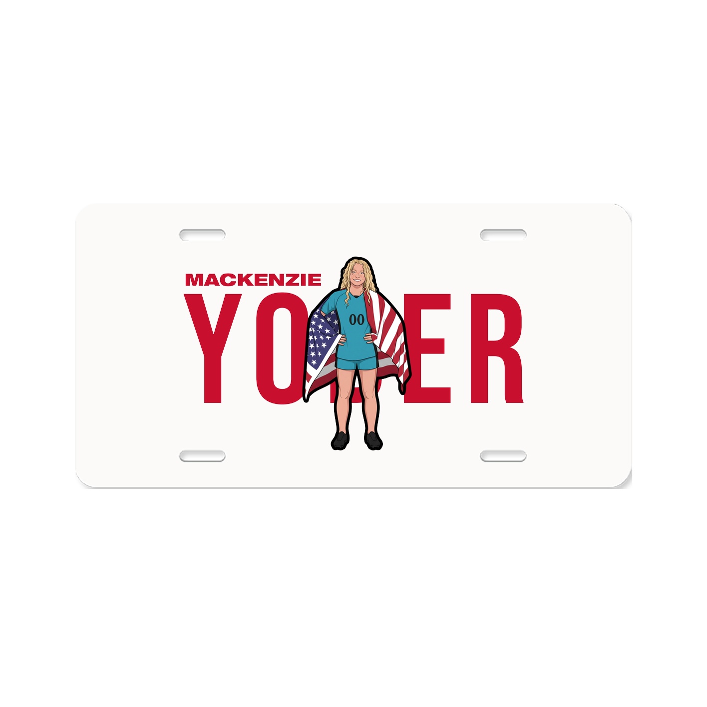 License Plate — Player Name in Classic