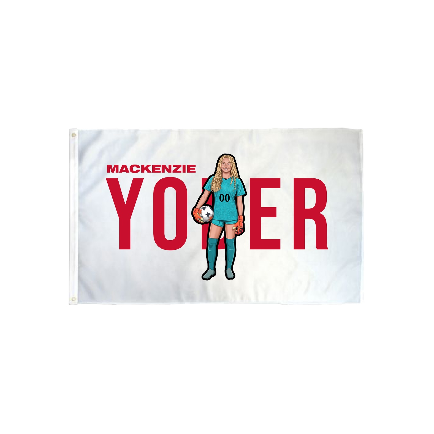 3x5 Flag — Player Name in Classic