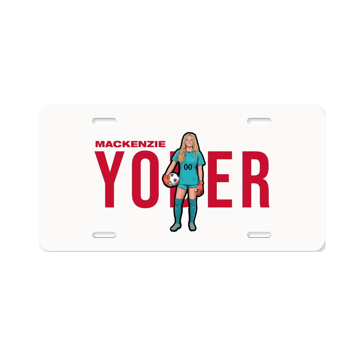 License Plate — Player Name in Classic