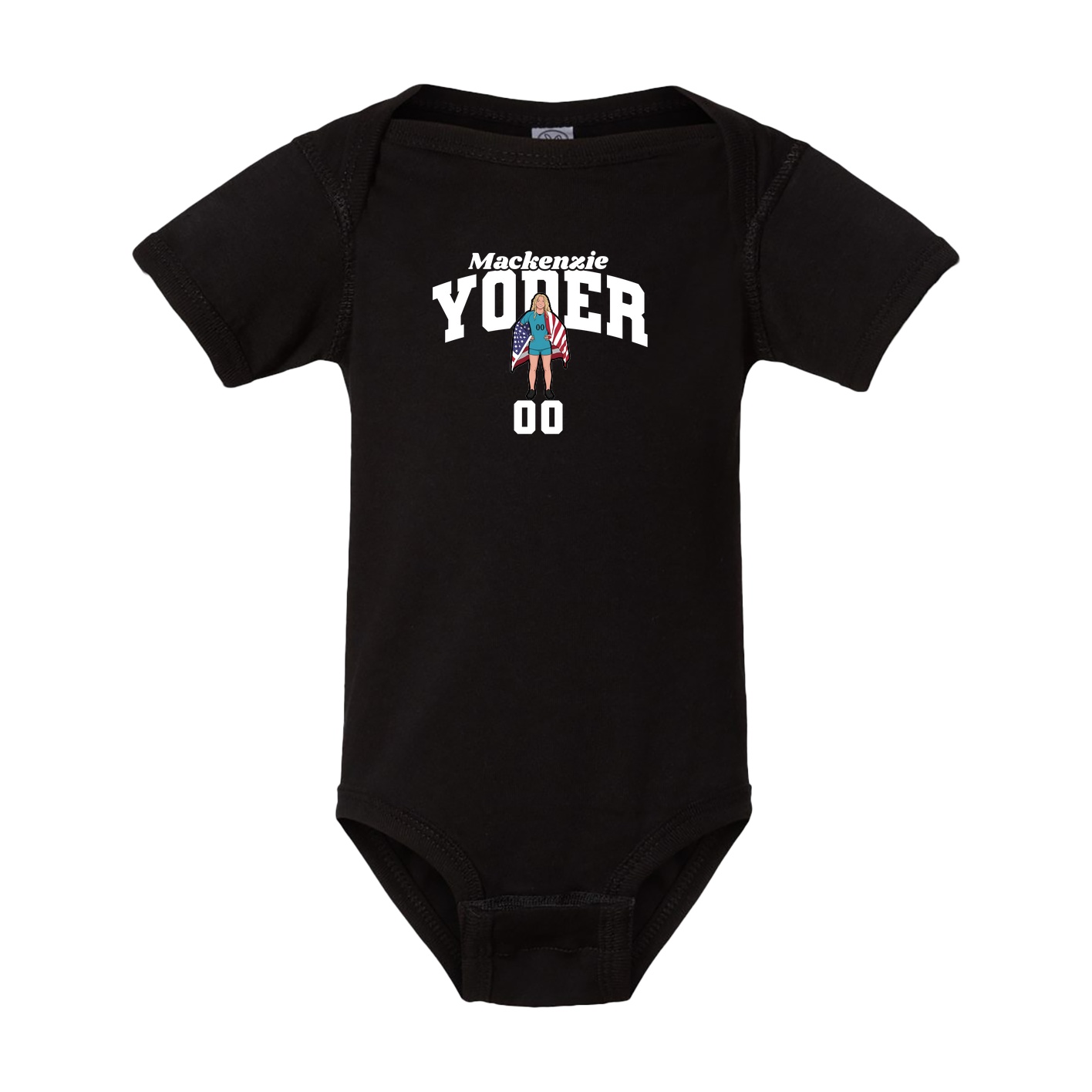 Baby Onesie — Signature Arch in Black