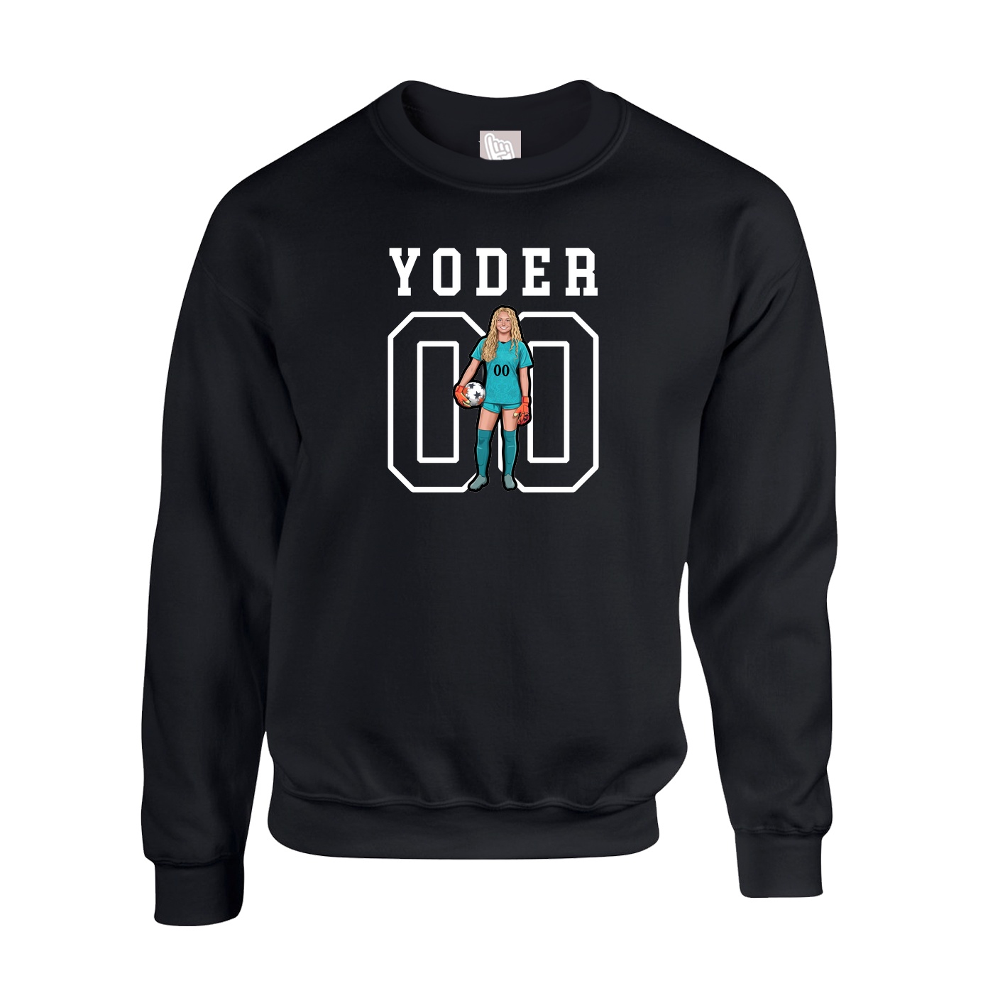 Fleece Crew — Shirsey in Black