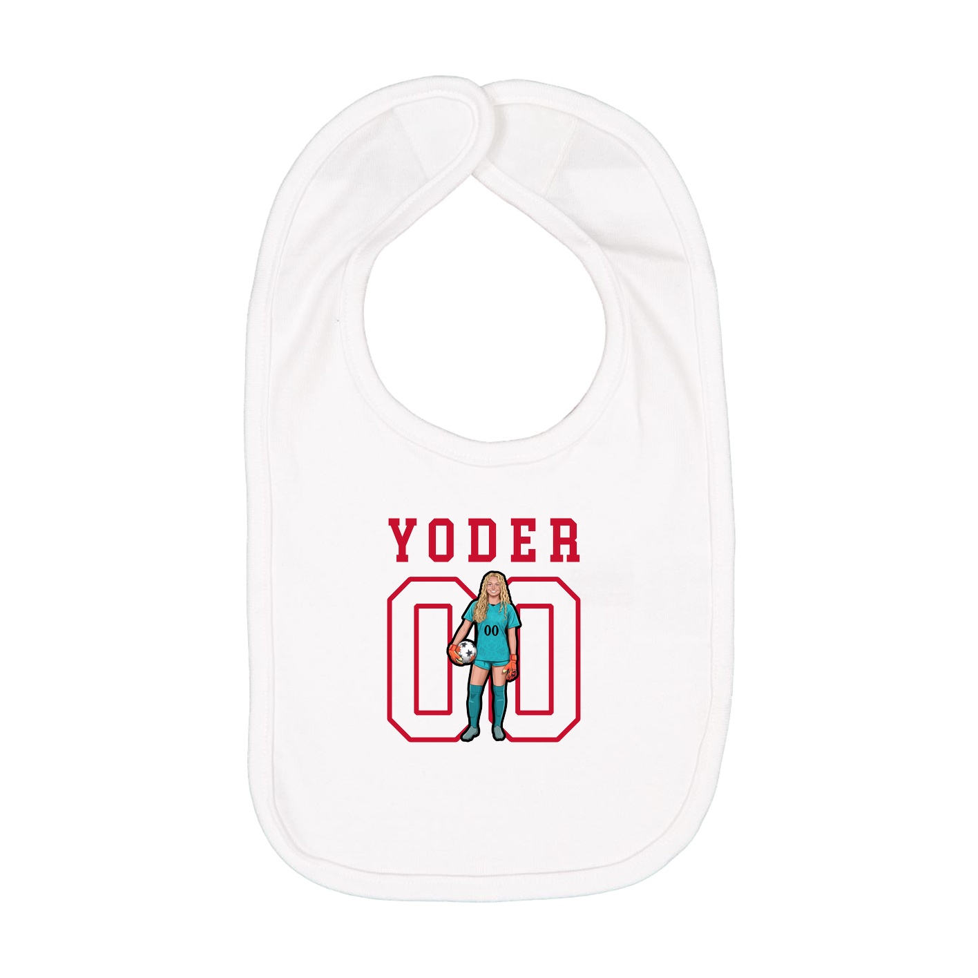 Infant Bib — Shirsey in White