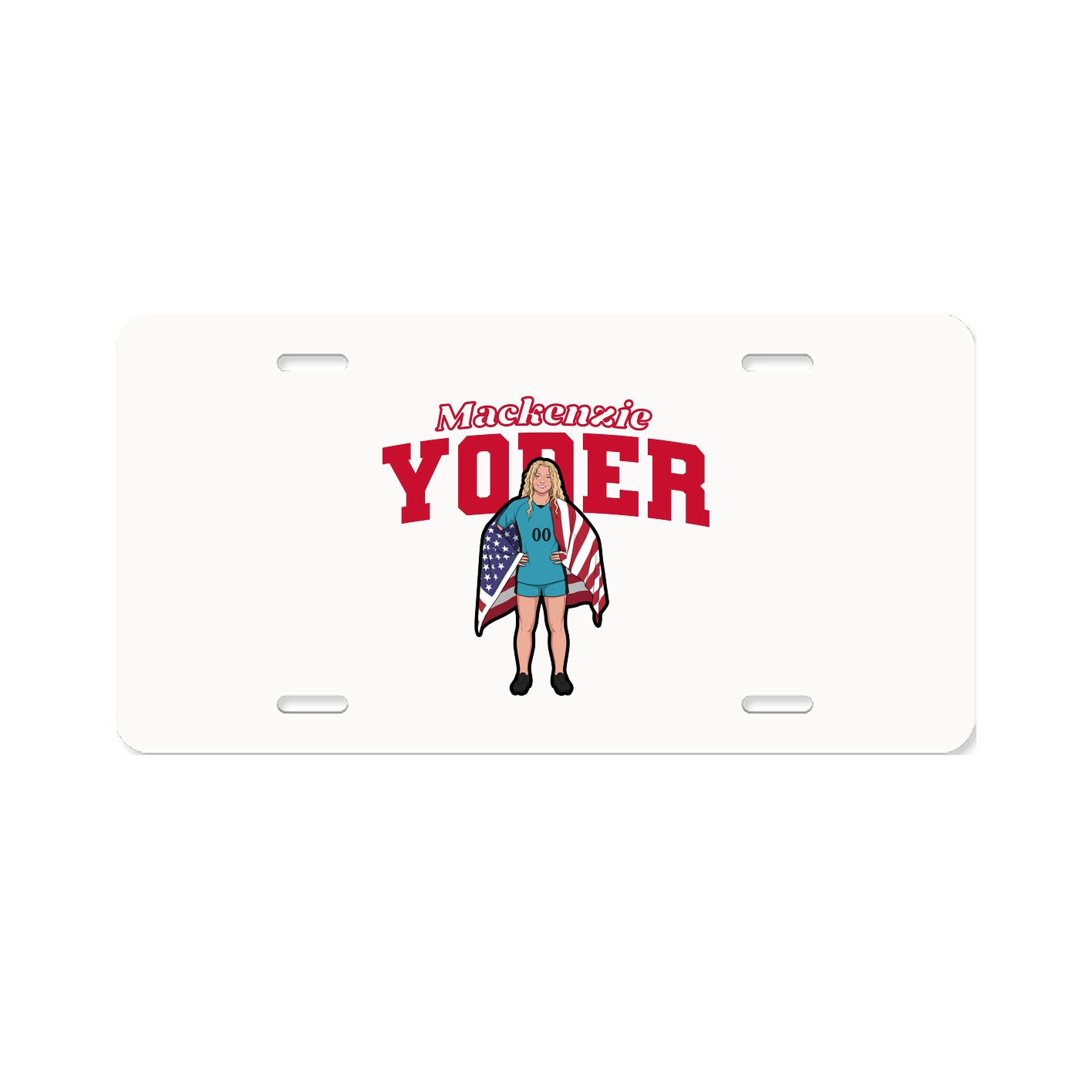 License Plate — Name Arch in Classic