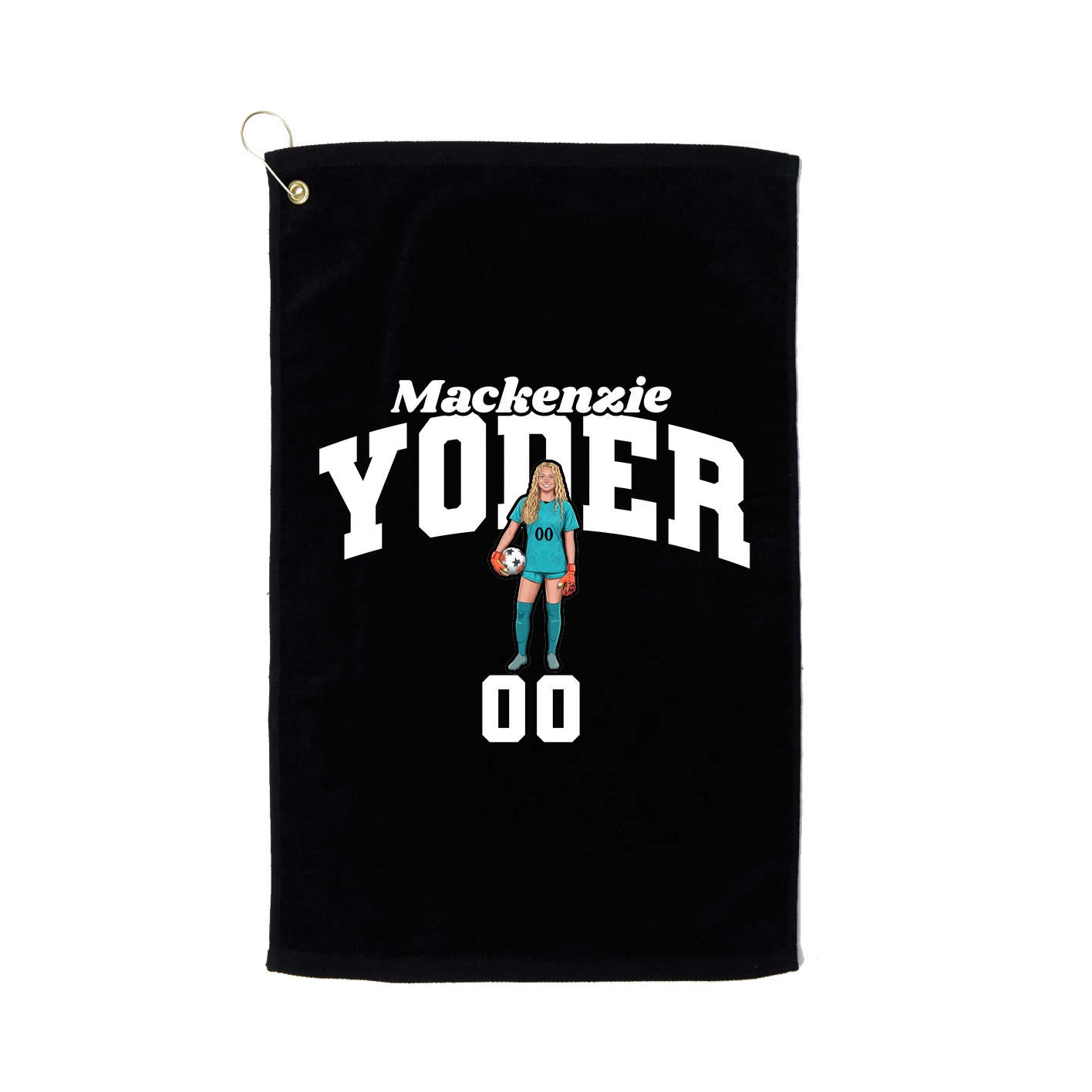 Golf Towel — Signature Arch in Black