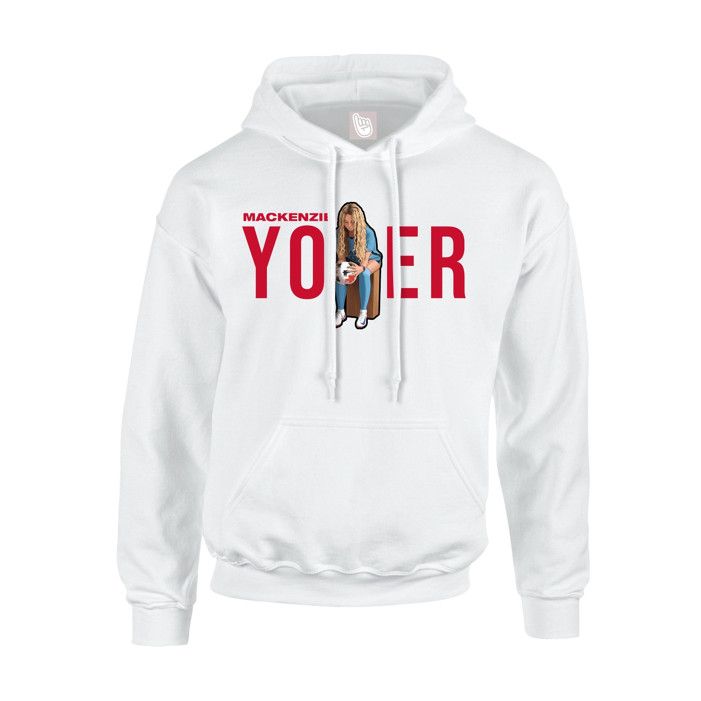 Hoodie — Player Name in White