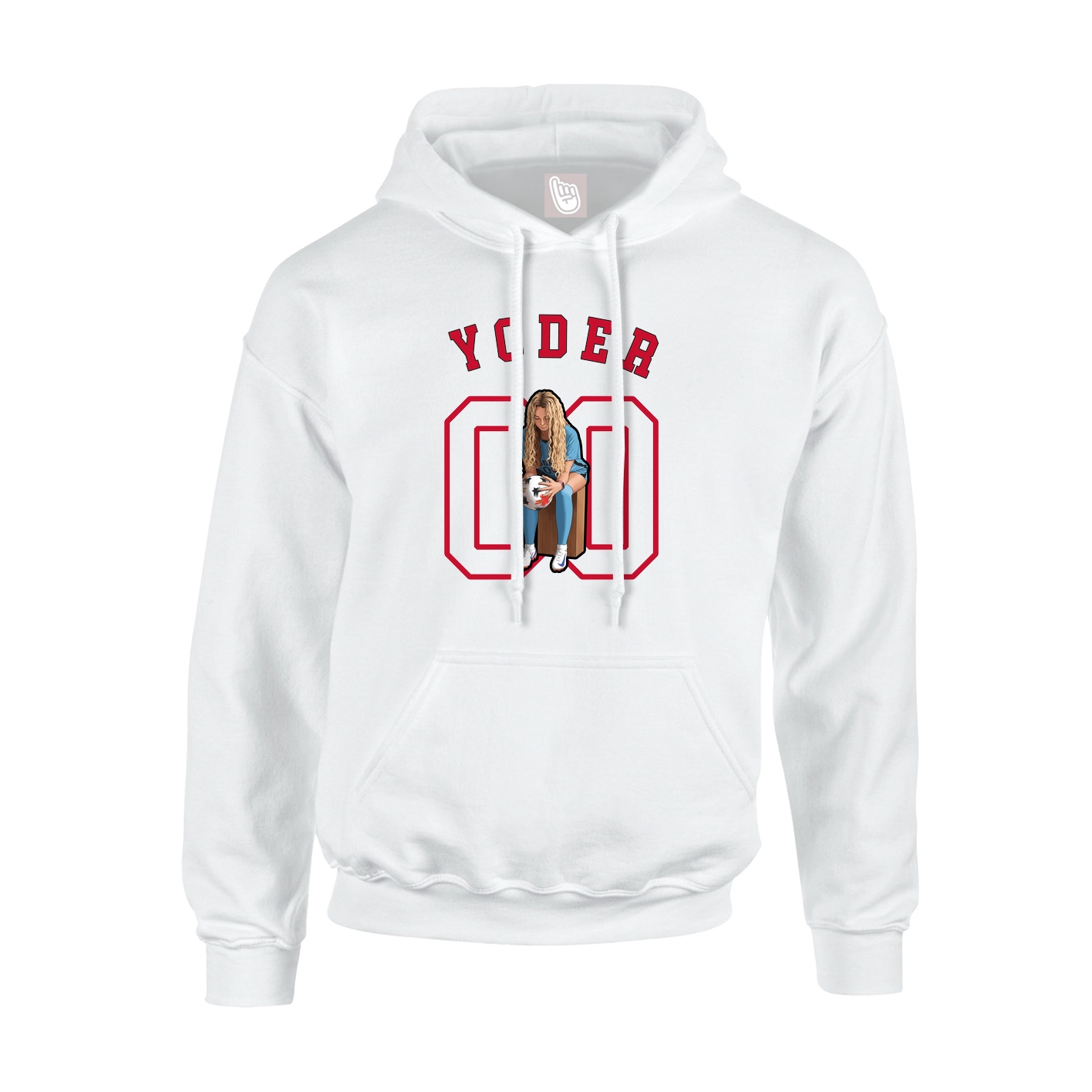 Youth Hoodie — Shirsey Arch in White