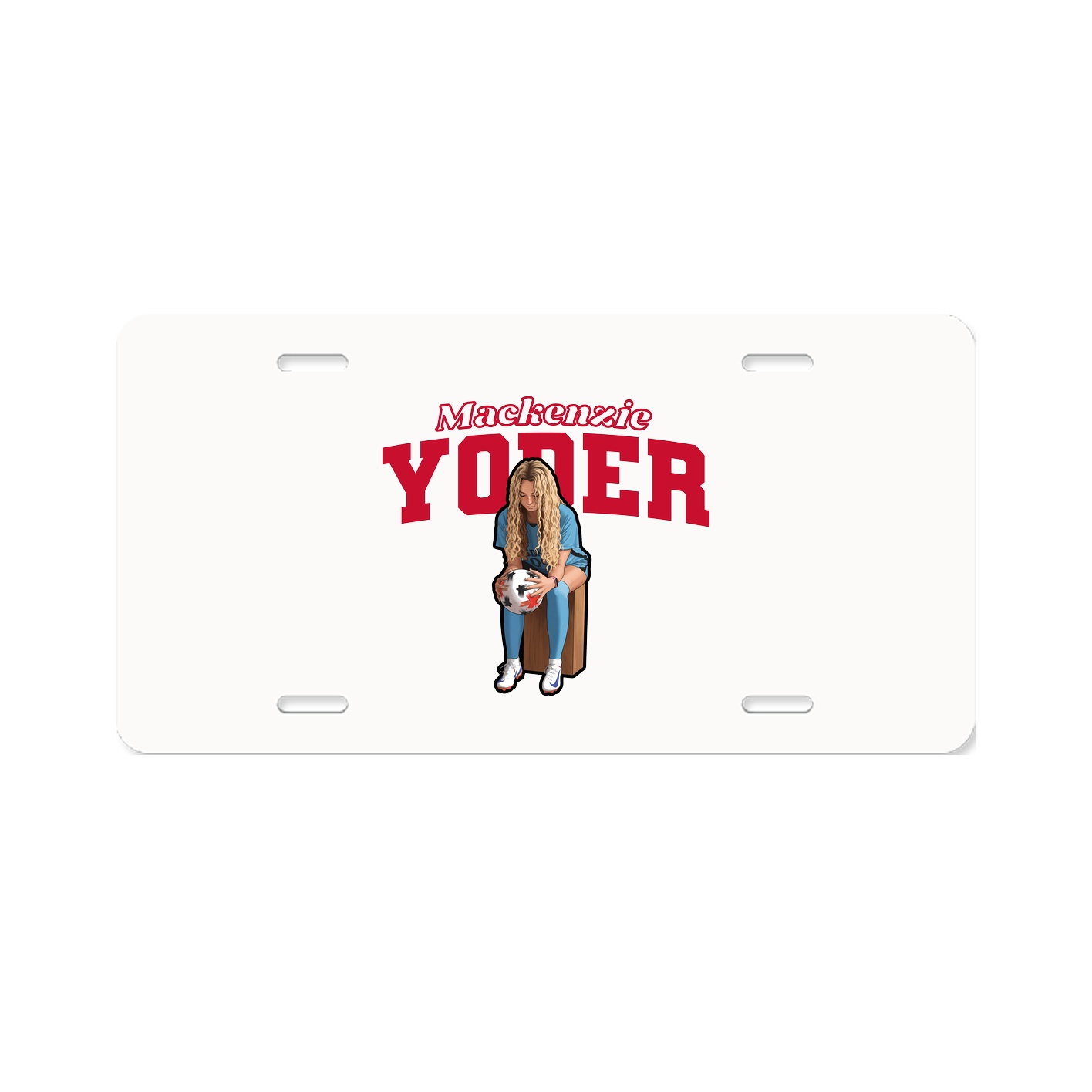 License Plate — Name Arch in Classic