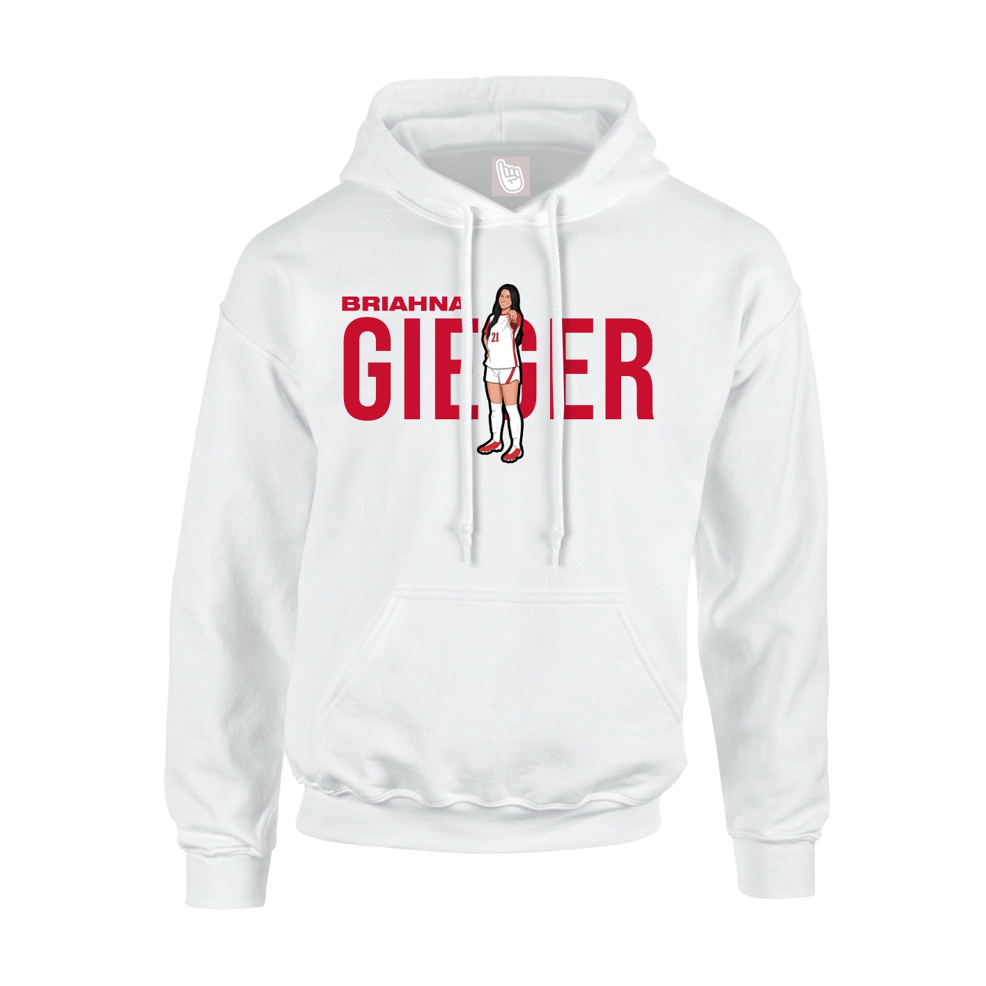 Hoodie — Player Name in White