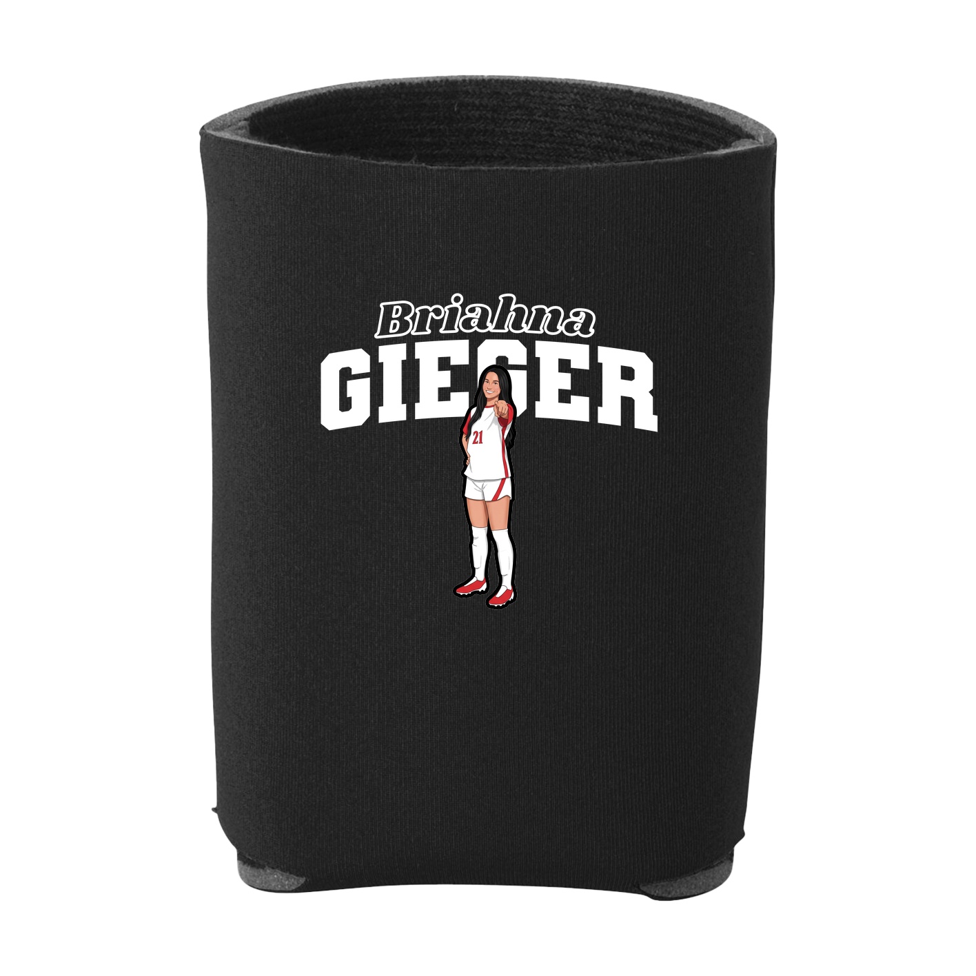 Can Holder — Name Arch in Black