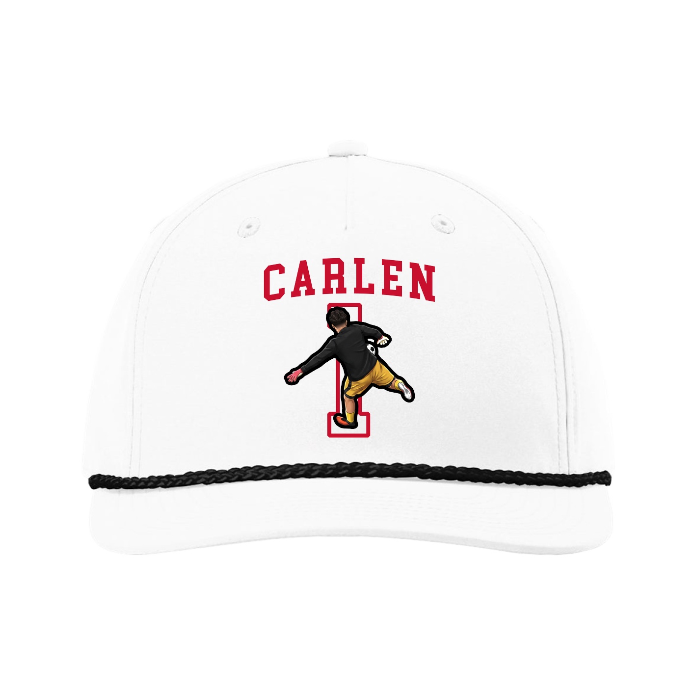 Five-Panel Classic Rope Cap — Shirsey in White