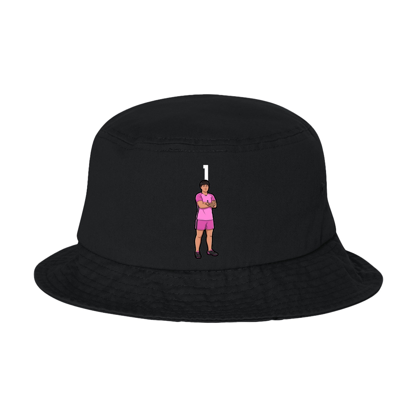 Bucket Cap — Number Top in Black