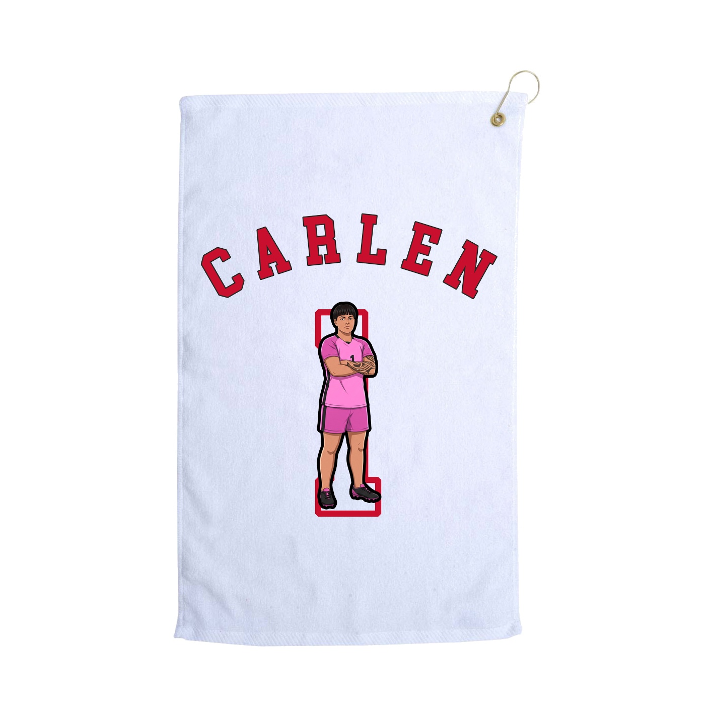 Golf Towel — Shirsey Arch in White