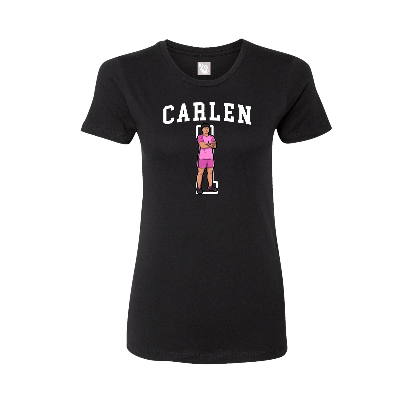 Fitted Women's Tee — Shirsey in Black