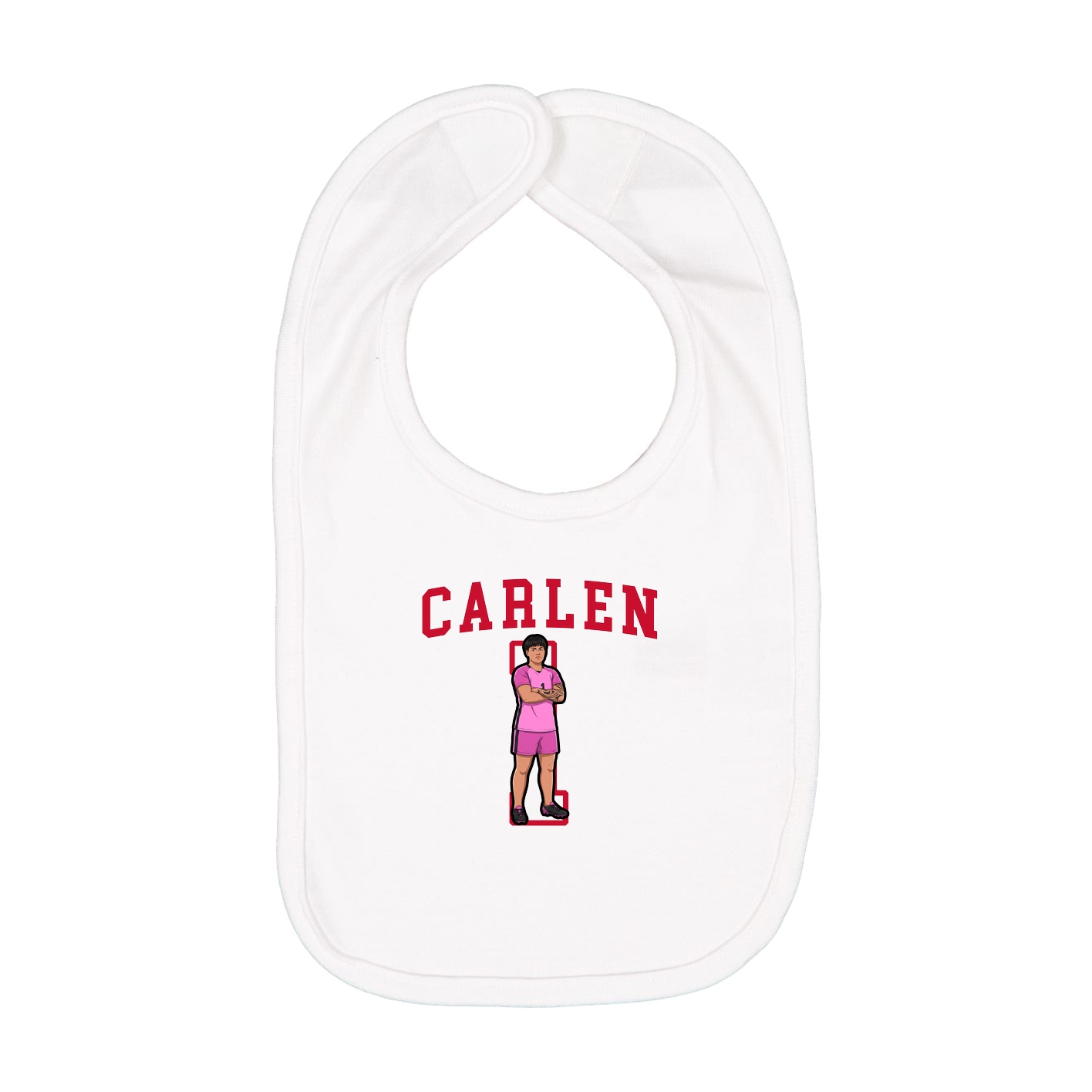 Infant Bib — Shirsey in White